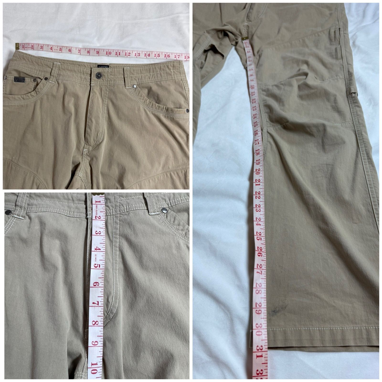 Kuhl Kuhl Renegade Adventure Hiking Trail Pants khaki Men’s Size US 34 / EU 50 - 8 Thumbnail