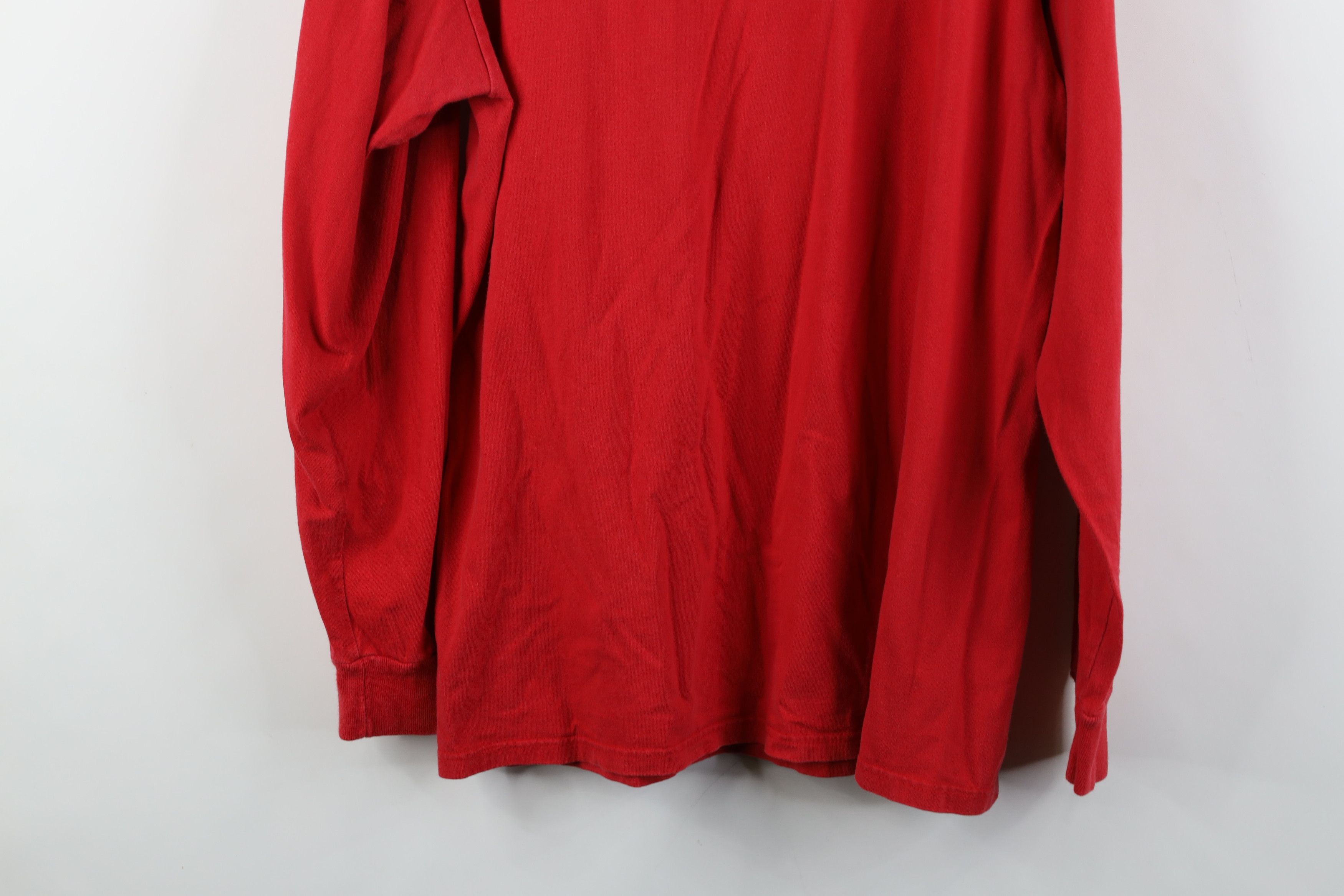 Vintage Vintage 90s Ohio State University Long Sleeve T-Shirt Red Size US L / EU 52-54 / 3 - 12 Thumbnail