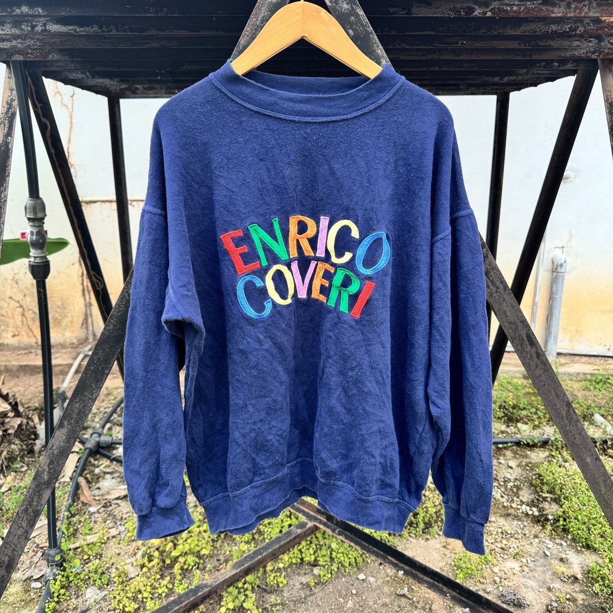 Enrico Coveri Vintage 90s Enrico Coveri Italy Sweatshirt Size US L / EU 52-54 / 3 - 1 Thumbnail
