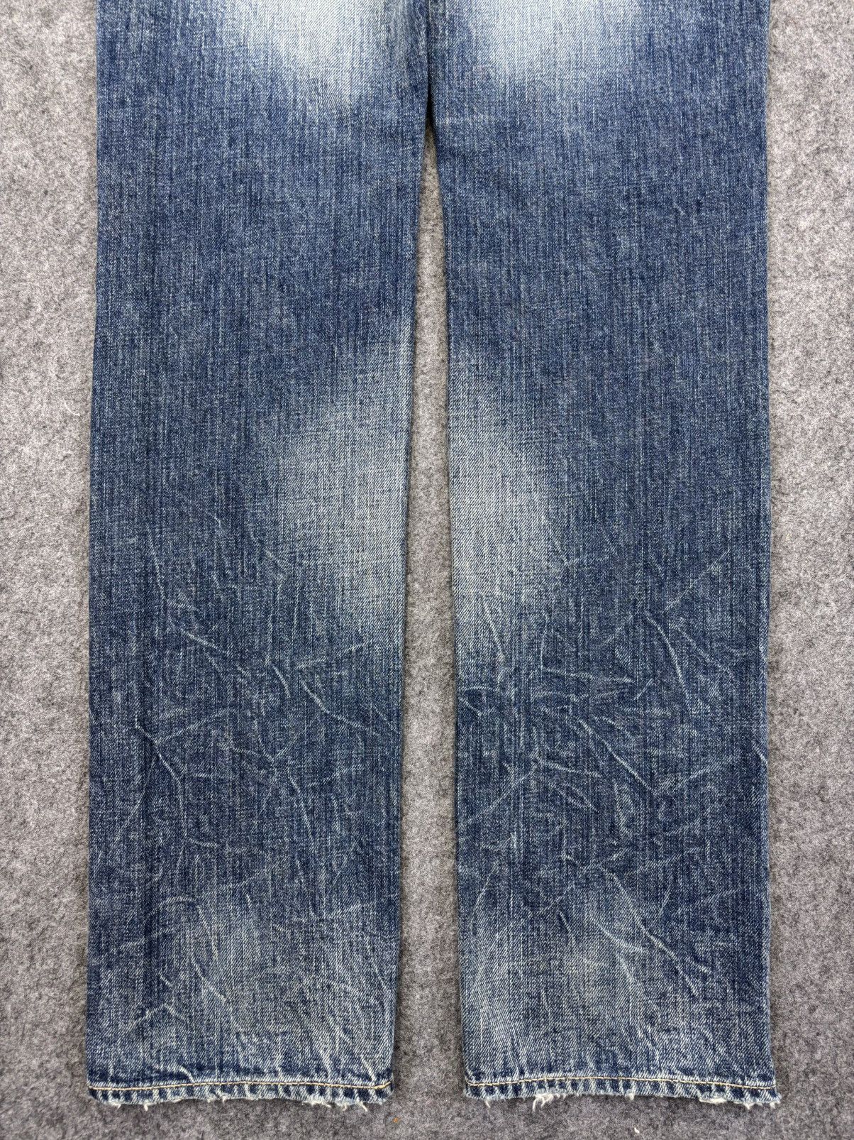 Japanese Brand 💥Double Waist💥Antgauge Rare Fades Distressed Denim F799 Size 29" - 10 Thumbnail