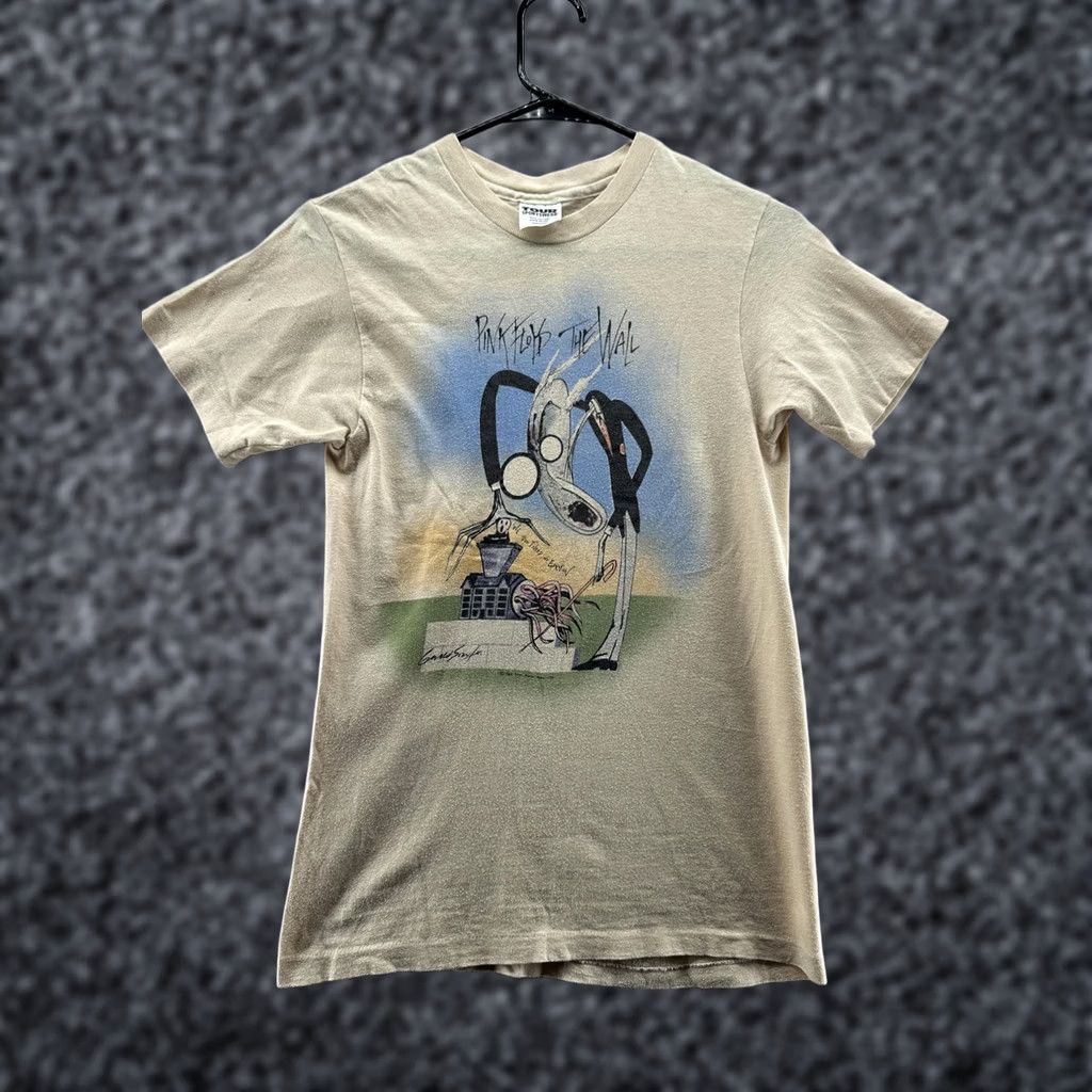 Vintage VINTAGE Pink Floyd The Wall Shirt Mens Medium Beige Graphic Tour Sportswear 80s Size US M / EU 48-50 / 2 - 1 Thumbnail