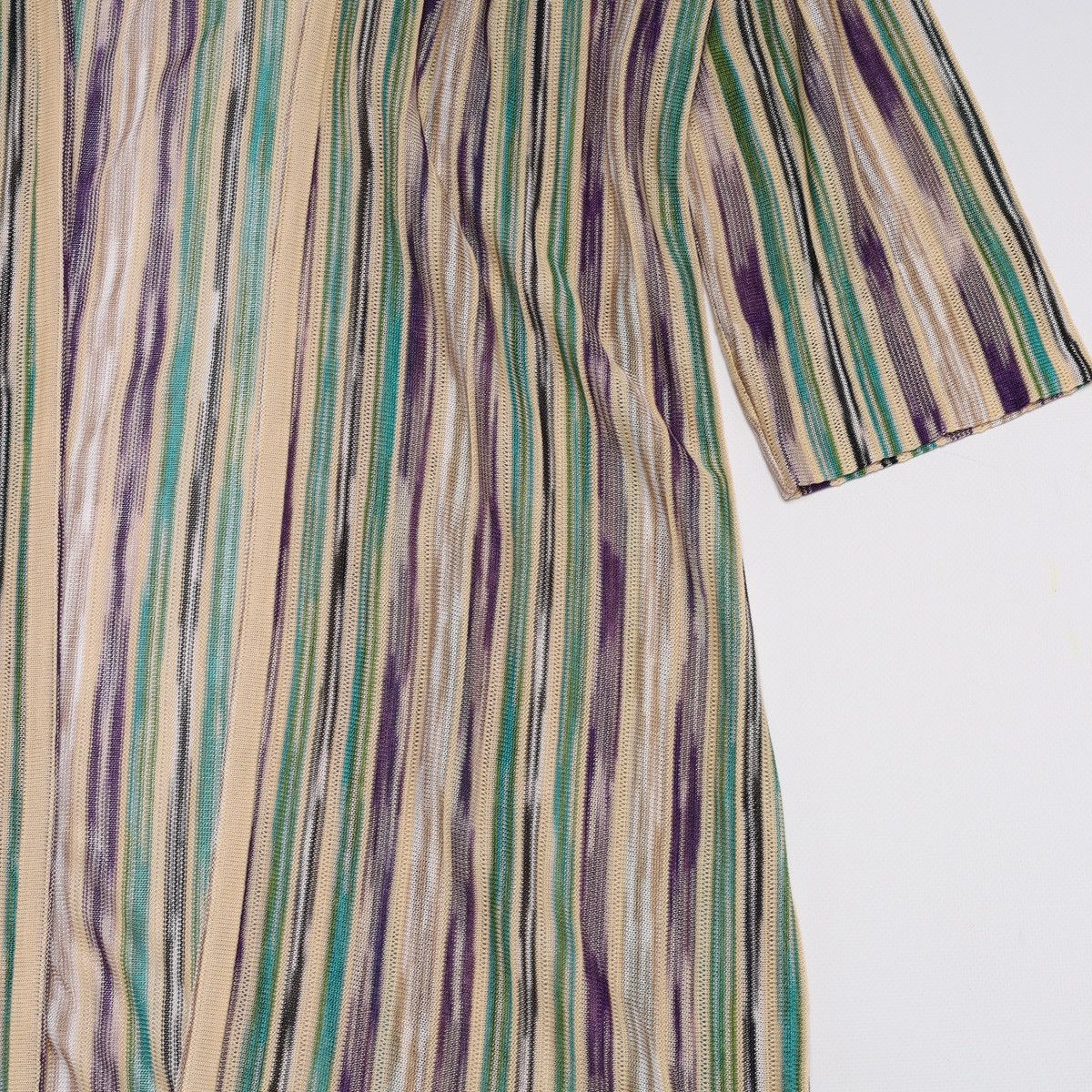 Missoni Missoni Multicolor Viscose Cotton Striped Long Cardigan Dres Size XL / US 12-14 / IT 48-50 - 5 Thumbnail