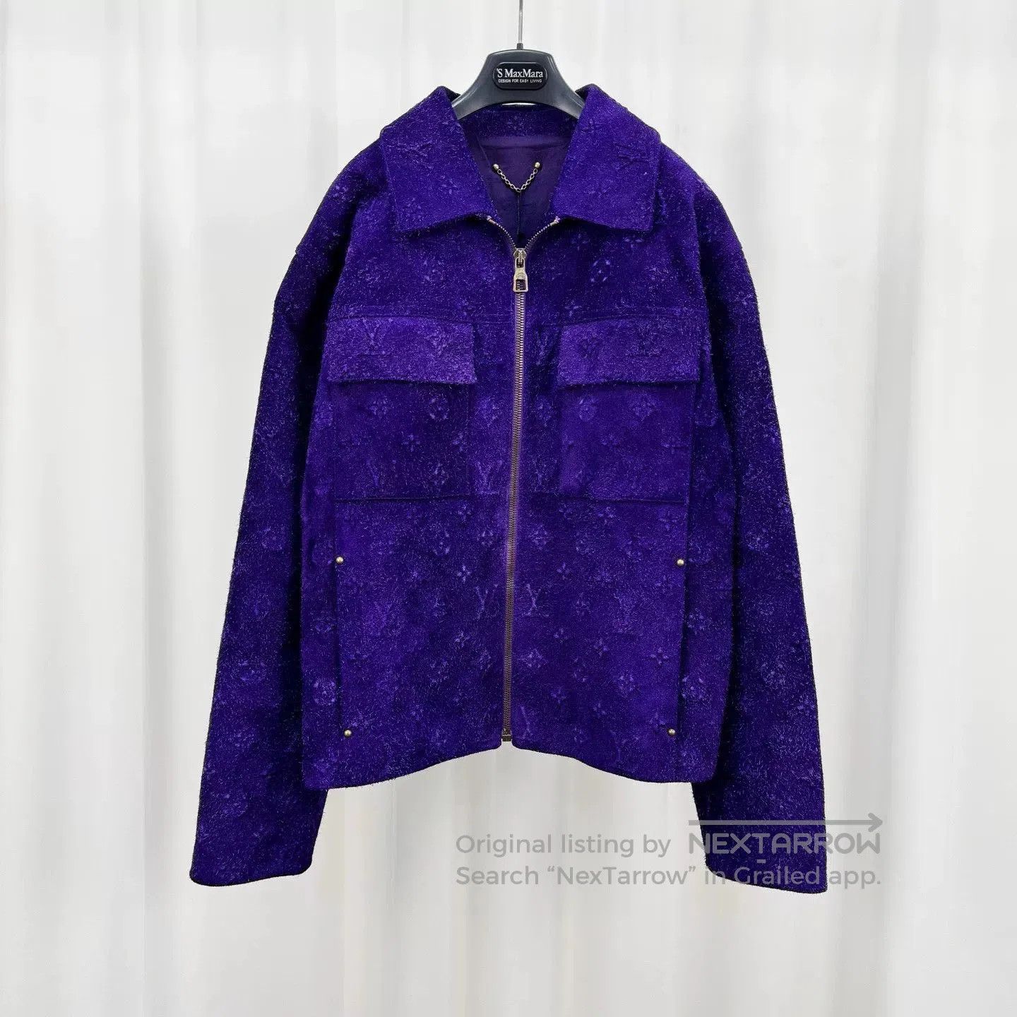 Louis Vuitton Louis Vuitton Embossed Monogram Suede Jacket. Size US M / EU 48-50 / 2 - 1 Thumbnail