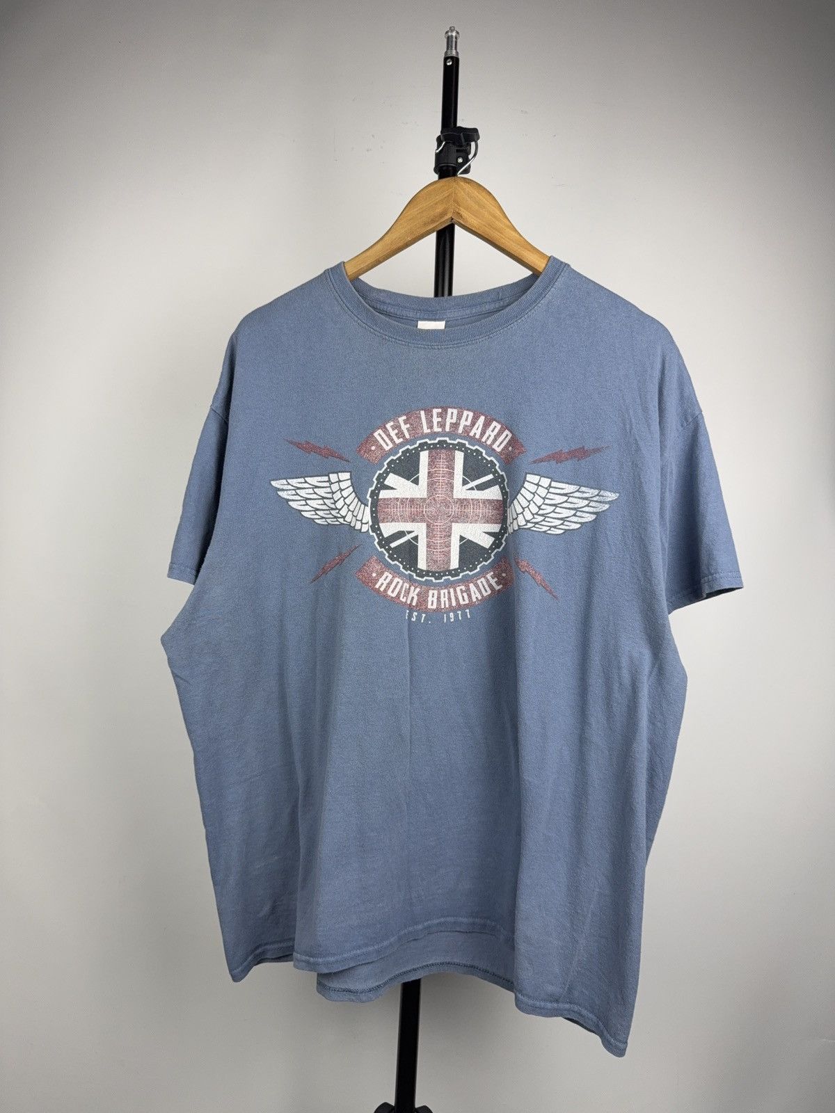 Def Leppard ⚡️Def Leppard 2018 Tour Rock Brigade Band T Shirt XL Size US XL / EU 56 / 4 - 1 Thumbnail