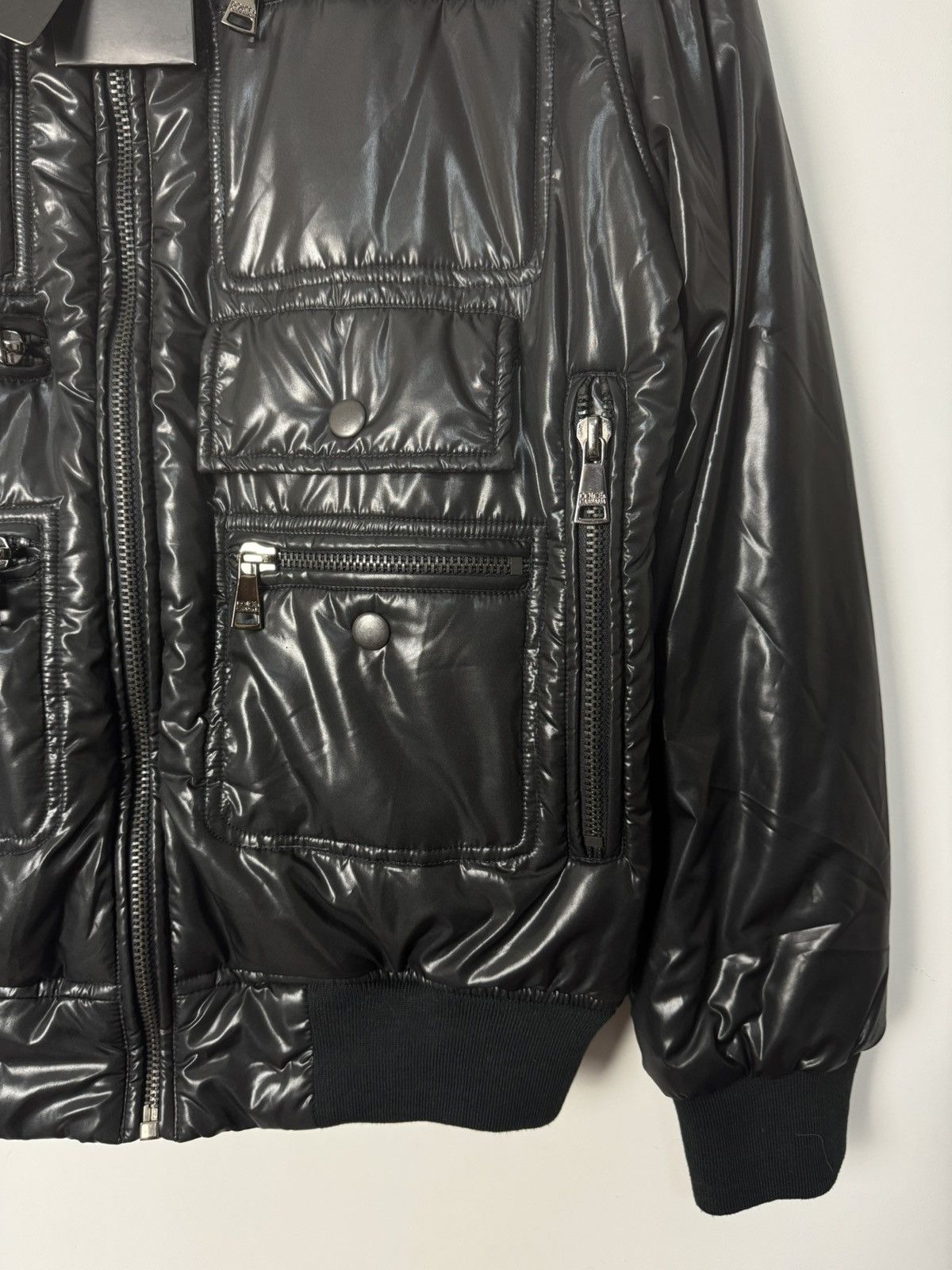 Dolce & Gabbana BNWT Dolce & Gabbana Coated Multi-Pocket Bomber Jacket Black Size US M / EU 48-50 / 2 - 4 Thumbnail