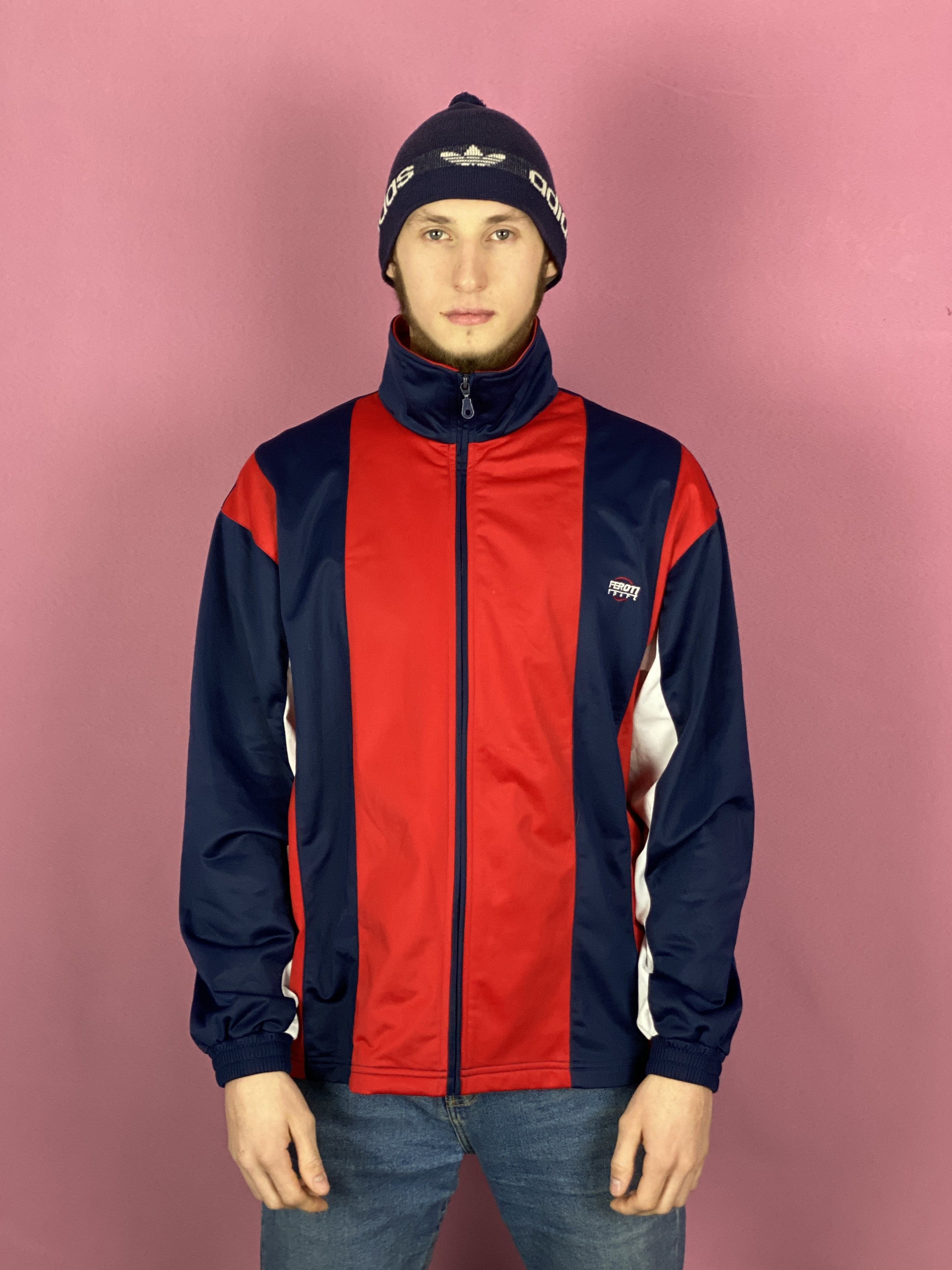 Vintage 90s Ferotti Sport Vintage Men's Track Jacket - XL Size US XL / EU 56 / 4 - 1 Thumbnail
