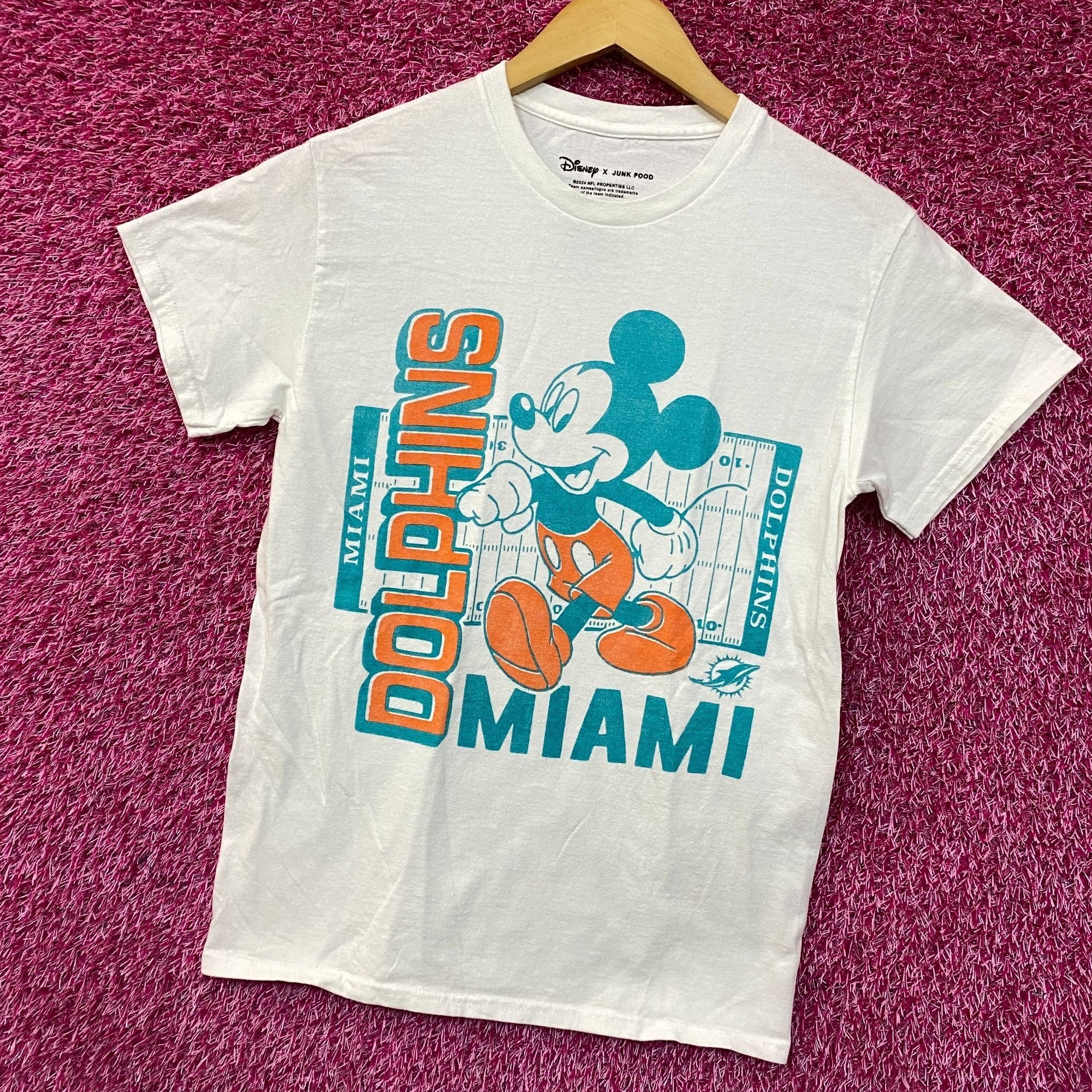Disney Disney x Junk Food NFL Miami Dolphins Mickey Mouse Field T-S Size US XS / EU 42 / 0 - 3 Thumbnail
