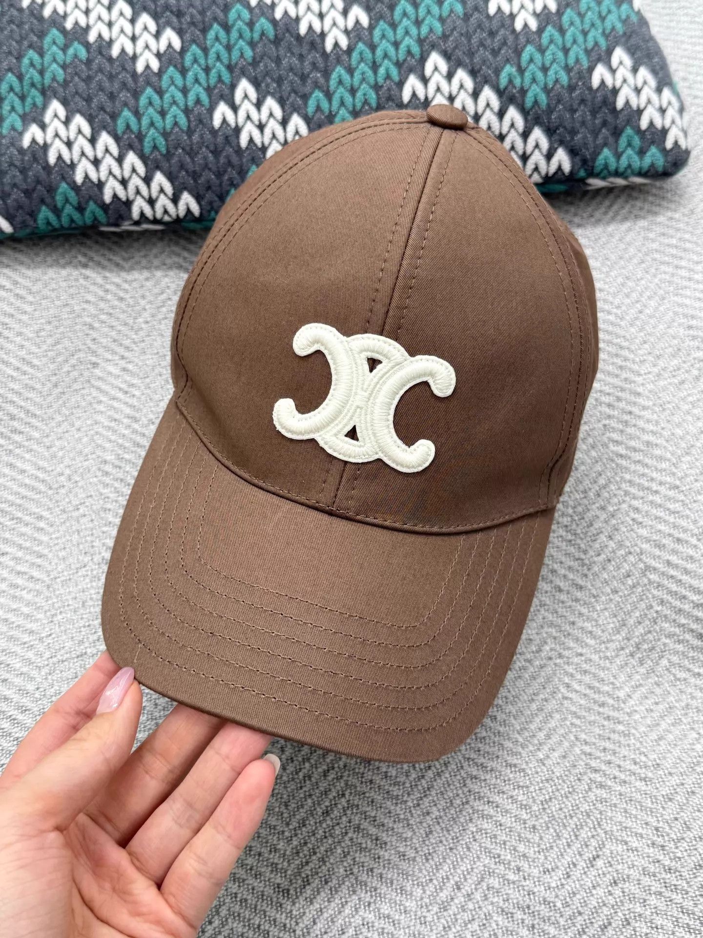 Celine Celine Triomphe Khaki Baseball Cap M | Grailed display picture 3