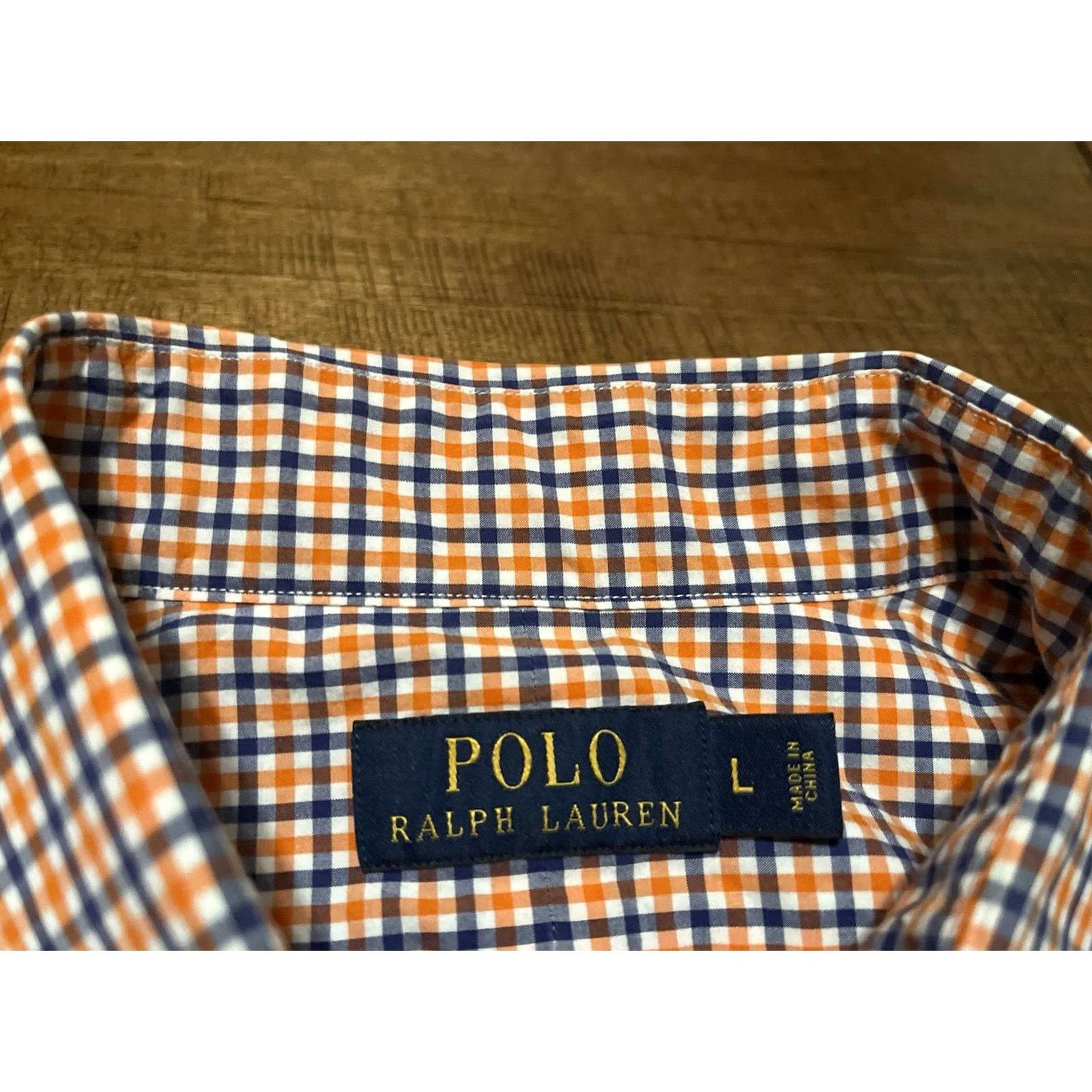 Polo Ralph Lauren x2 Polo Ralph Lauren Shirt Button Up L/S Cutaway Collar Gingham Multicolor Mens Large Size US L / EU 52-54 / 3 - 4 Thumbnail