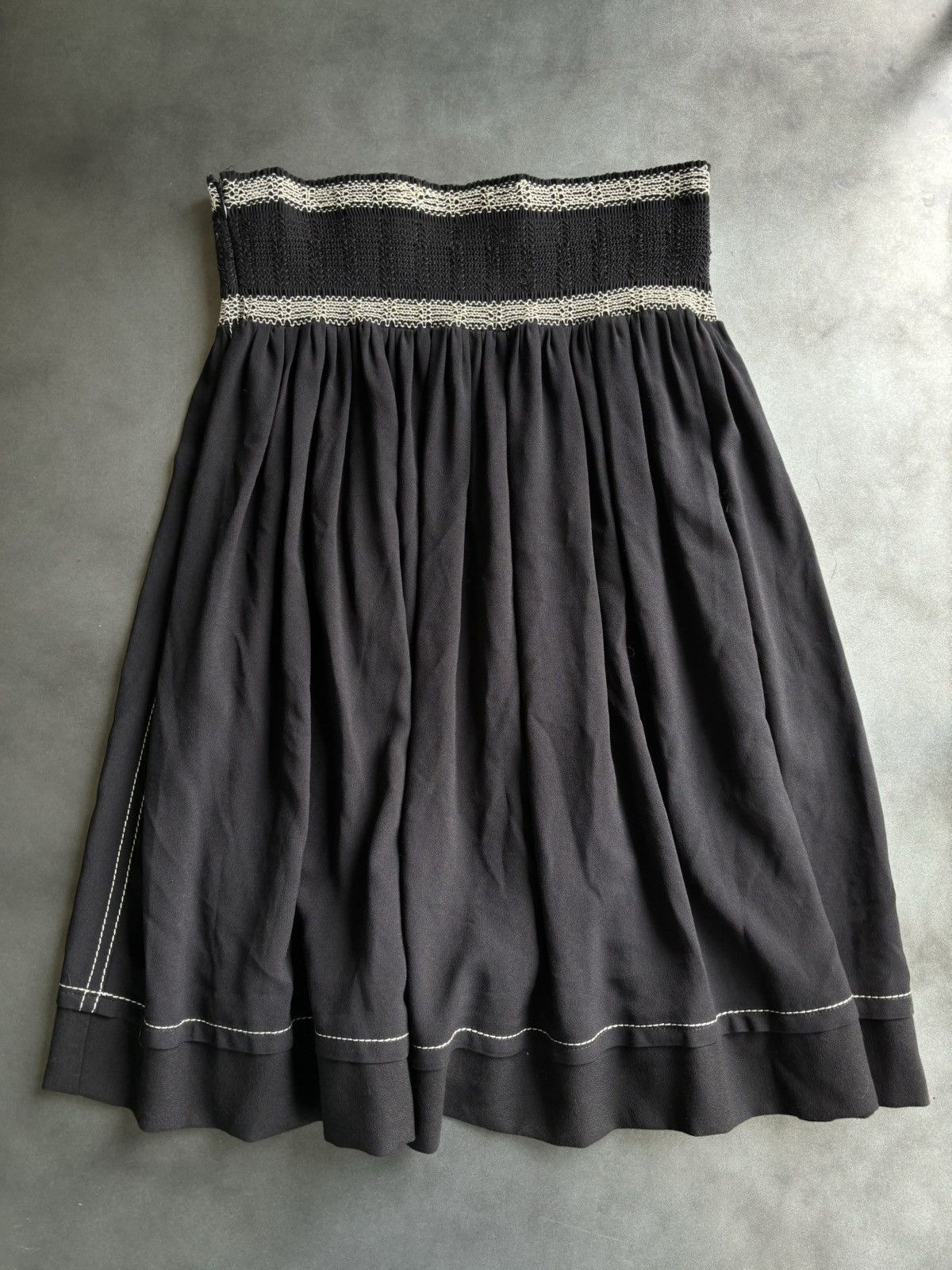 Prada S/S 2014 Prada Skirt Elastic Acetate Maxi Skirt Contrast 48 Size 34" / US 12 / IT 48 - 13 Thumbnail