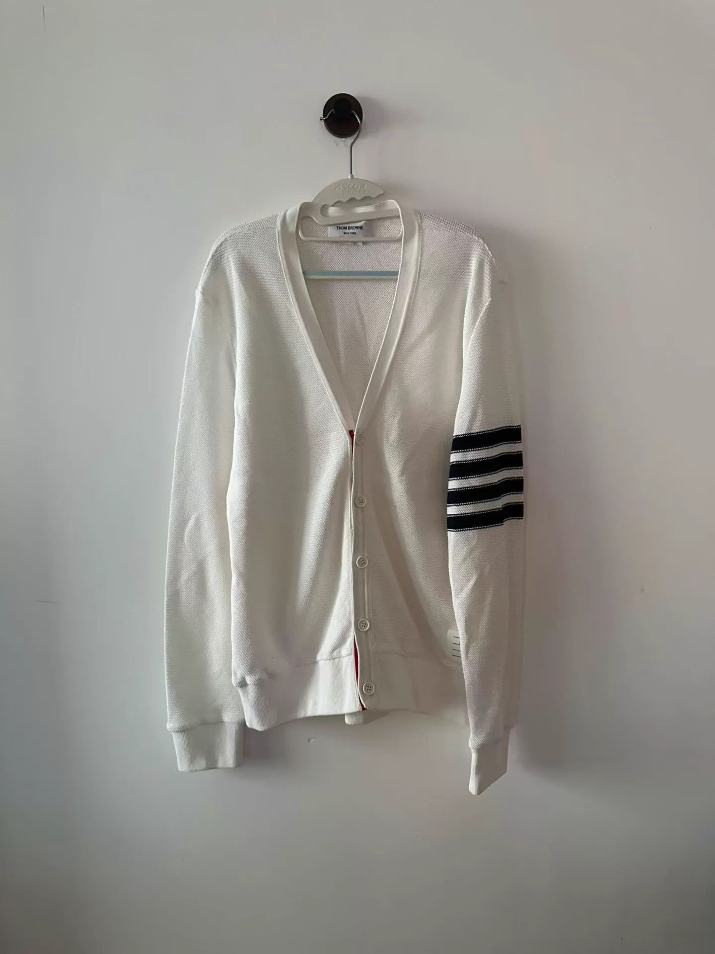 Thom Browne Thom Browne White Cardigan Size 4 98 New Size US XL / EU 56 / 4 - 1 Thumbnail
