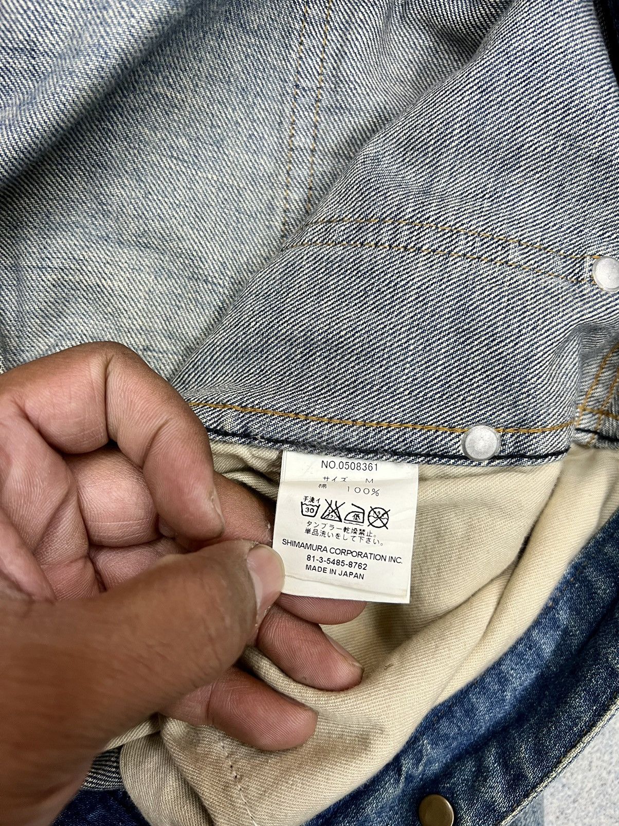 Beauty Beast × Japanese Brand VINTAGE SHIMAMURA BUCKLE BACK FLARE DENIM Size US 35 - 6 Thumbnail