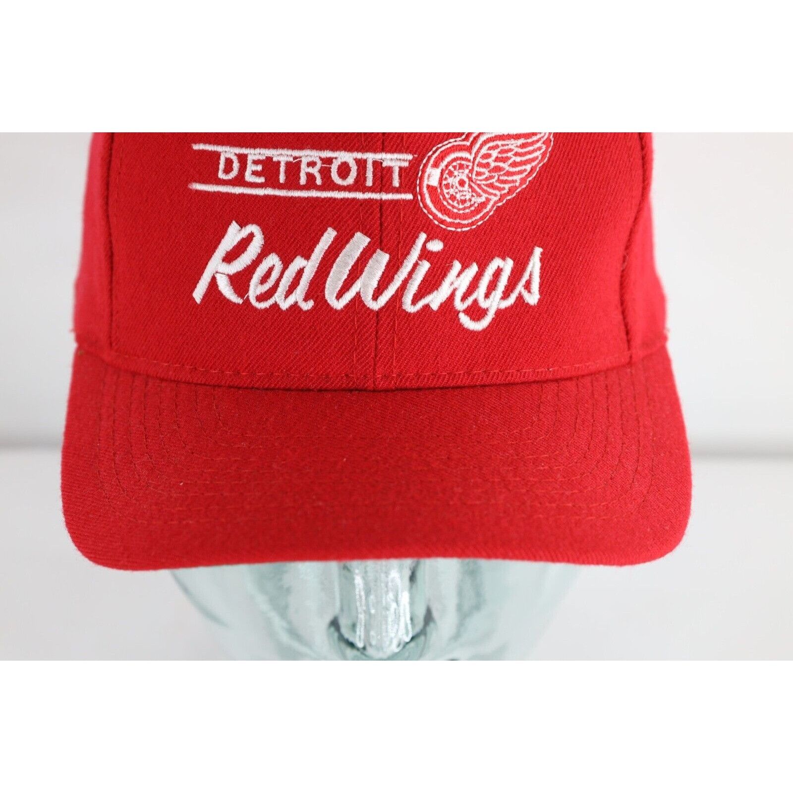 Vintage 90s Annco Pro Model Script Detroit Red Wings Hat
