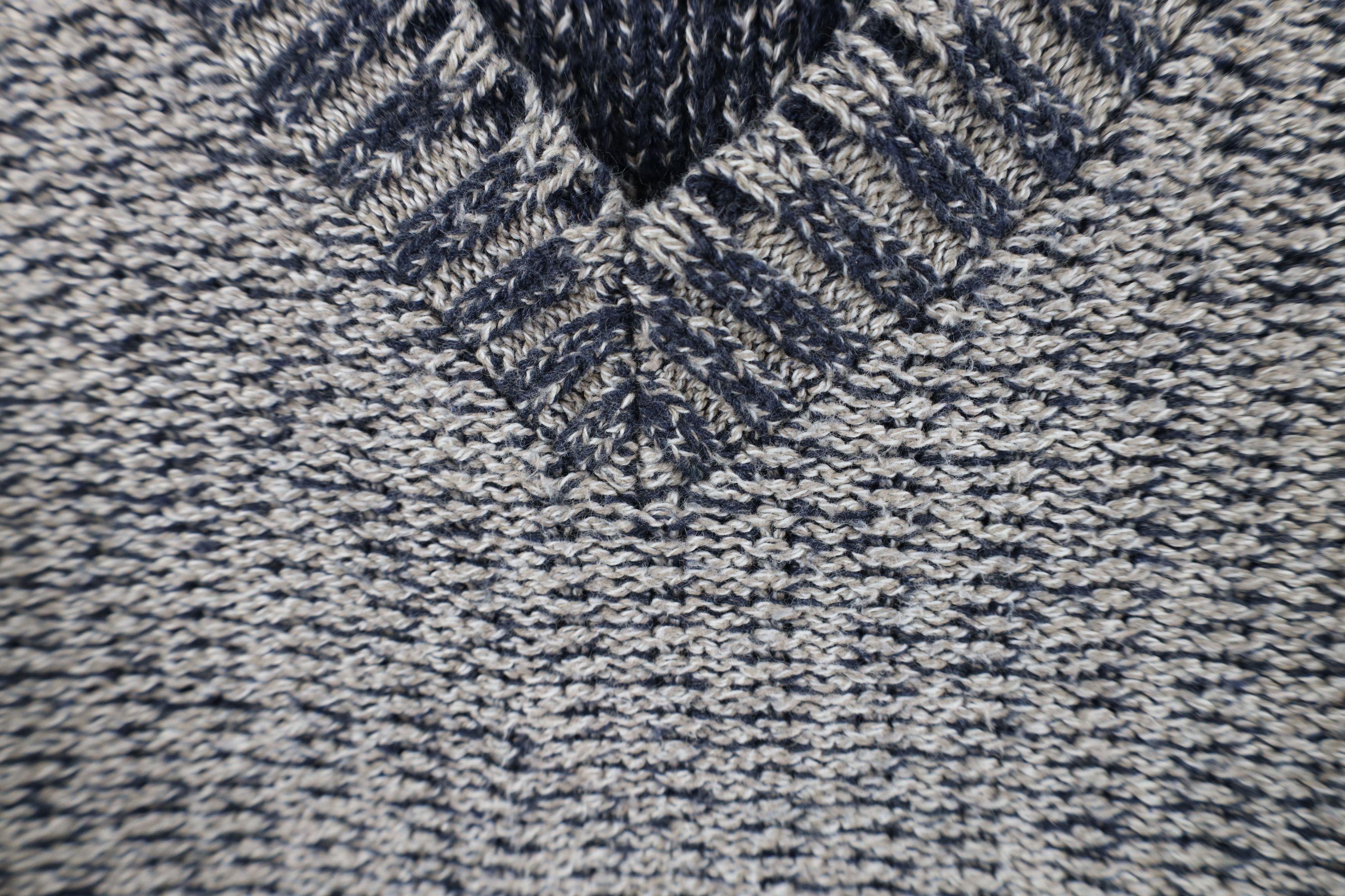 Vintage Vintage 90s Streetwear Chunky Ribbed Knit V-Neck Sweater USA Size US M / EU 48-50 / 2 - 5 Thumbnail