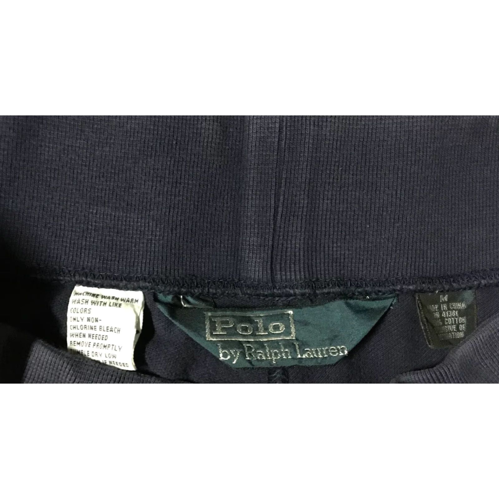 Polo Ralph Lauren Vtg 90s Polo Ralph Lauren Sweat Shorts M Navy Blue Mens Shorts Nautical Sailing Beach 90s USA Logo Retro Polo Ralph Lauren Sweat Size US M / EU 48-50 / 2 - 4 Thumbnail