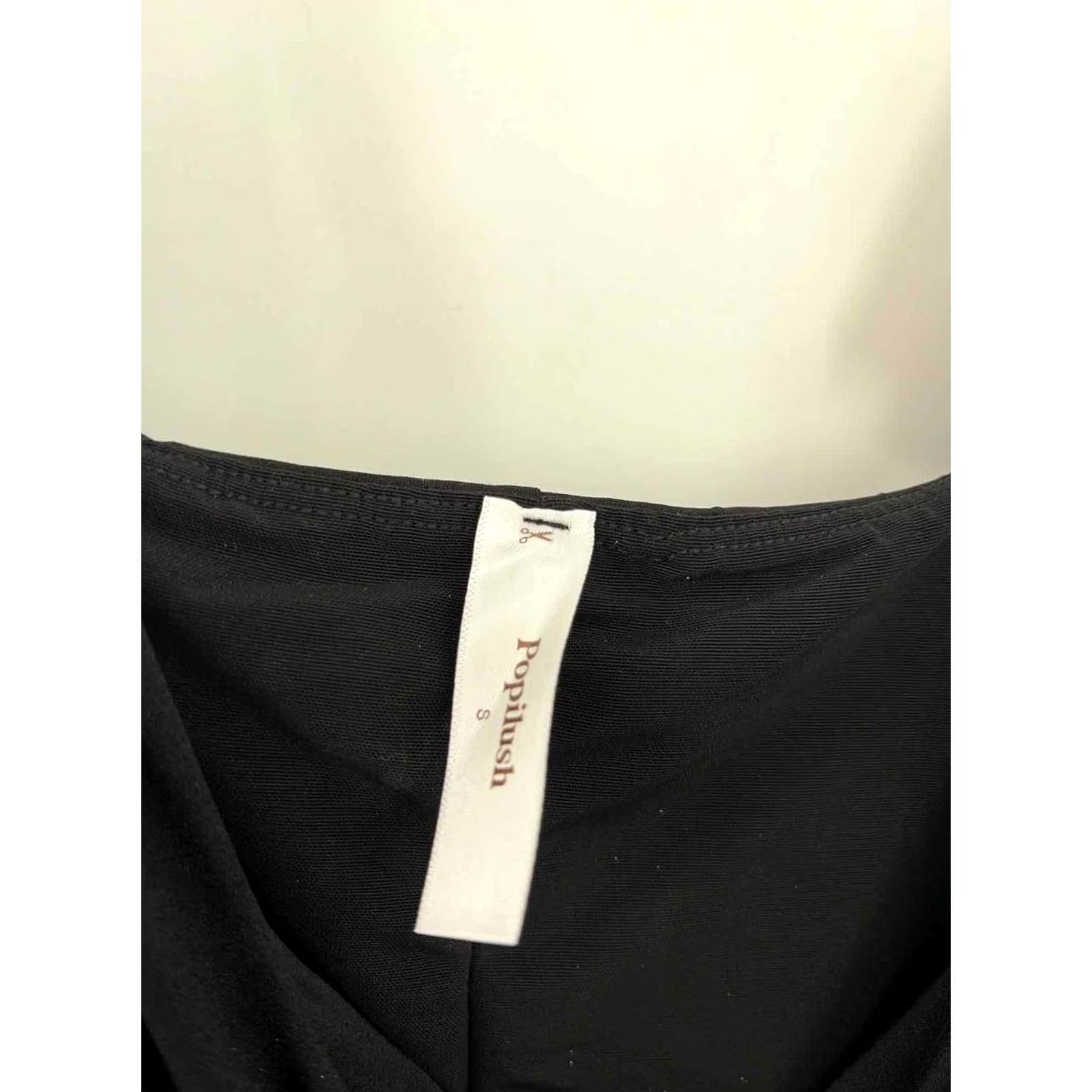Vintage Pre-Owned Popilush Black Size Small Sleeveless Jumpsuit Size 28" / US 6 / IT 42 - 3 Thumbnail