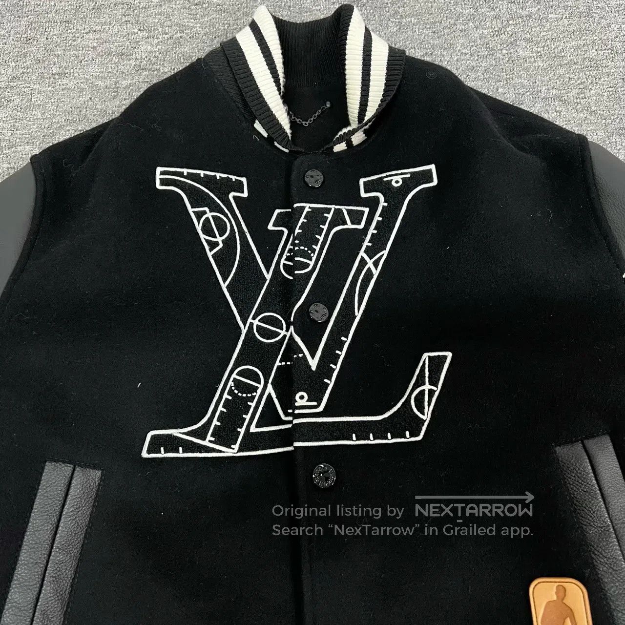 Louis Vuitton Louis Vuitton Co-branded leather sleeves baseball jacket c Size US S / EU 44-46 / 1 - 4 Thumbnail