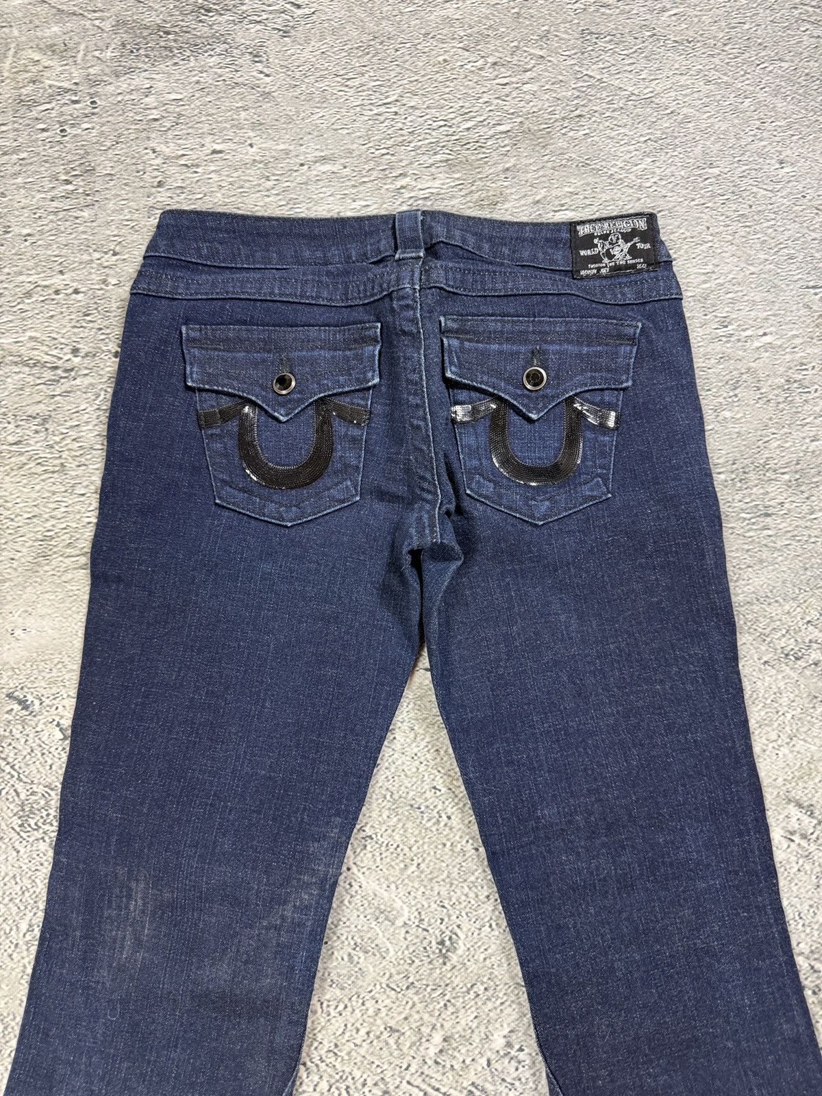 True Religion True Religion flared Joey jeans vintage navy black Size 28" / US 6 / IT 42 - 4 Thumbnail