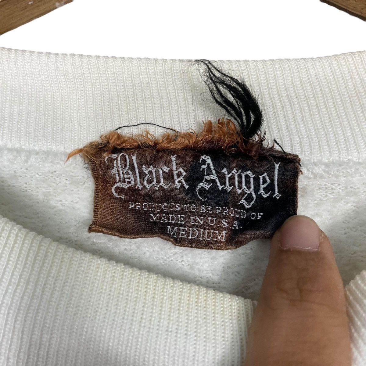 Other Vintage 90s Black Angel Evil Spirit Skull Sweatshirt Size US M / EU 48-50 / 2 - 11 Thumbnail
