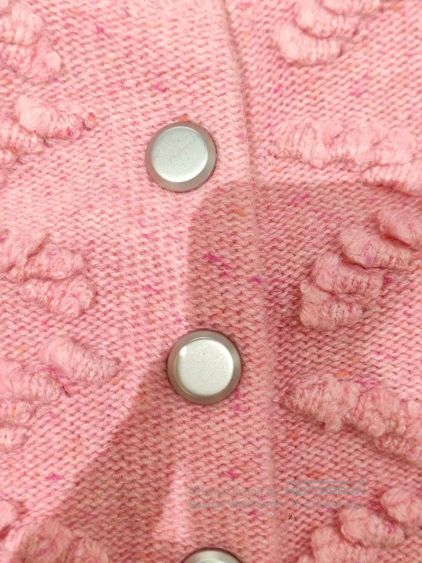 Other DAZZLE Pink Bubble Knit Cardigan XS. Size XS / US 0-2 / IT 36-38 - 4 Thumbnail