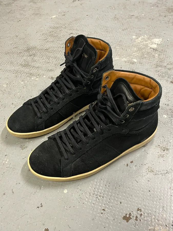 Saint Laurent Paris Saint Laurent Paris SL18H High Black Sneakers by Hedi Slimane Size US 7.5 / EU 40-41 - 3 Thumbnail