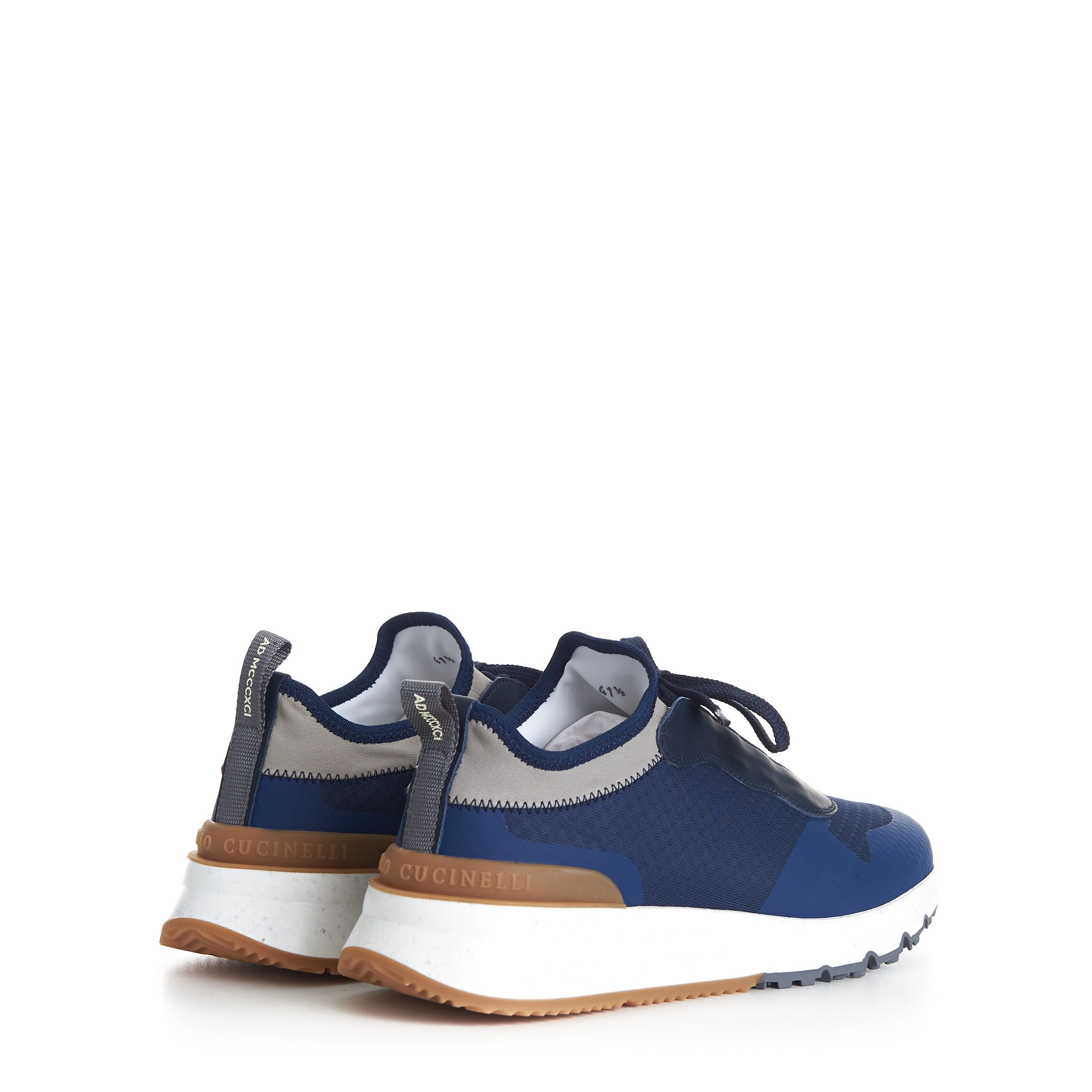 Brunello Cucinelli Navy Blue Low Top Runners Sneakers - Size 8,5 Size US 8.5 / EU 41-42 - 8 Thumbnail