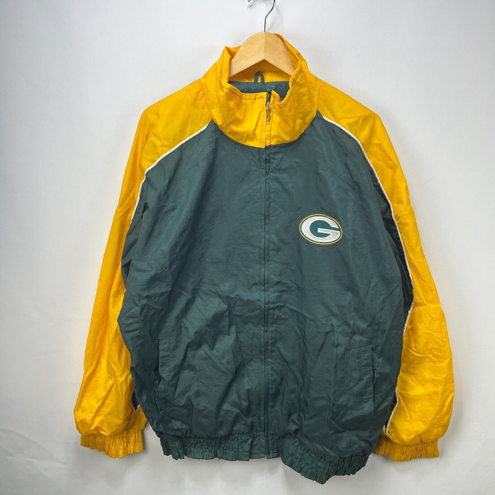 NFL × Vintage Vintage 90s Green Bay Packers LogoAthletic Windbreaker Large Size US L / EU 52-54 / 3 - 1 Thumbnail