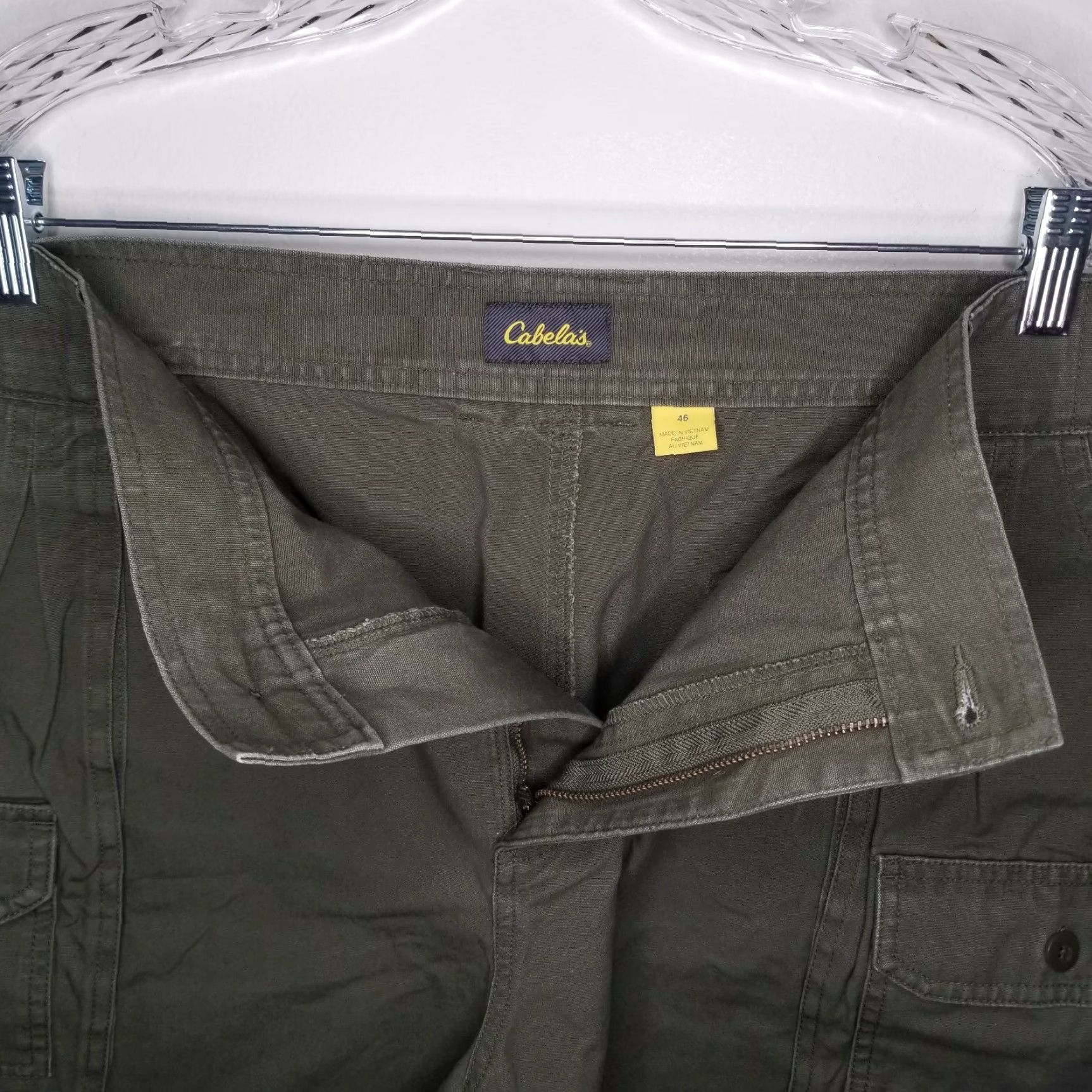Vintage VINTAGE? No. Cabela's Green 7 Pocket Cargo Shorts Hiking Size 46 Mens Regular Cargo Shorts Green 7-pocket Hiking Men 46 Size US 30 / EU 46 - 3 Thumbnail