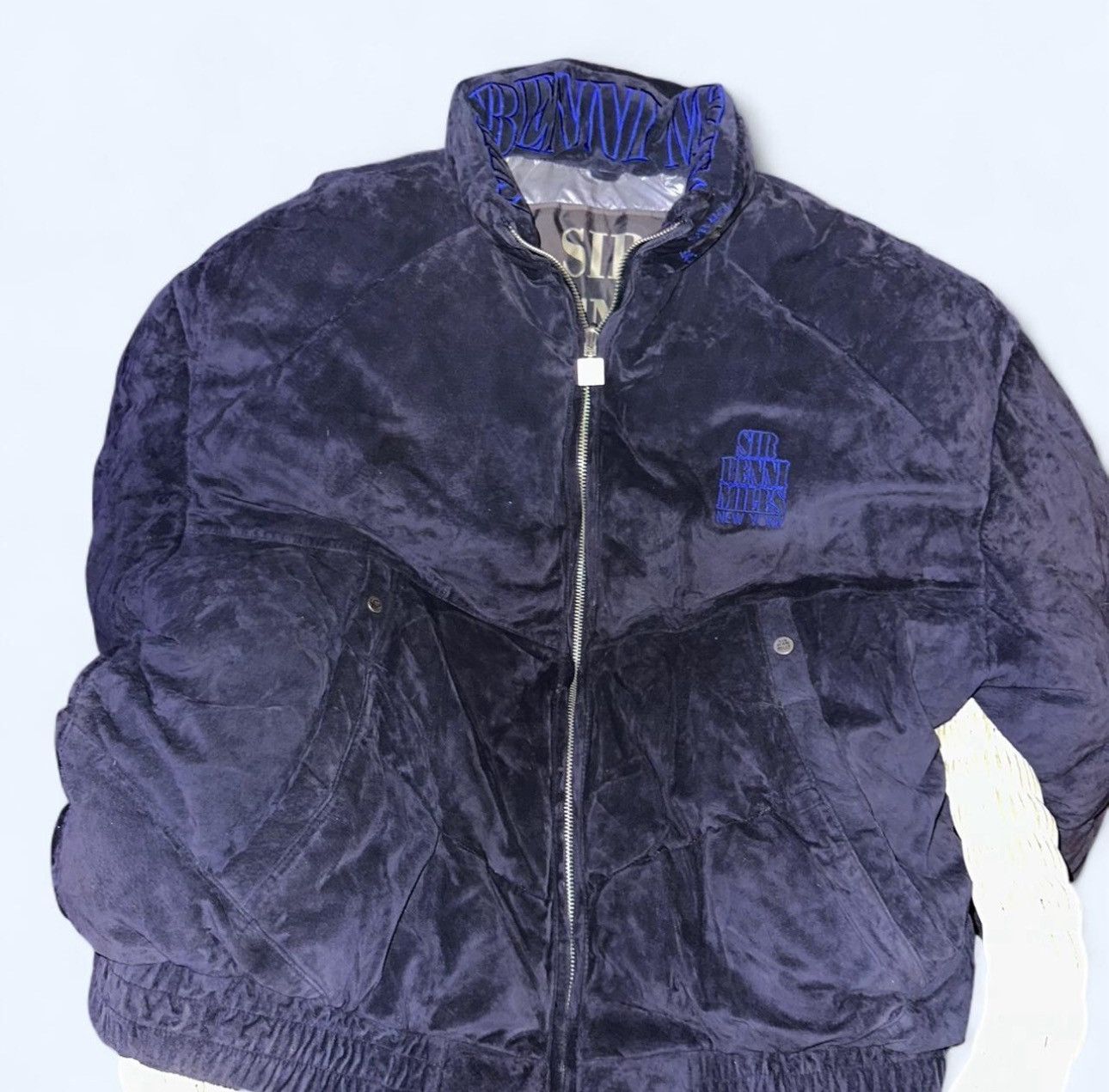Other Sir Benni Miles NYC Velour Puffer Bomber Jacket – 3XL Size US XXL / EU 58 / 5 - 2 Thumbnail