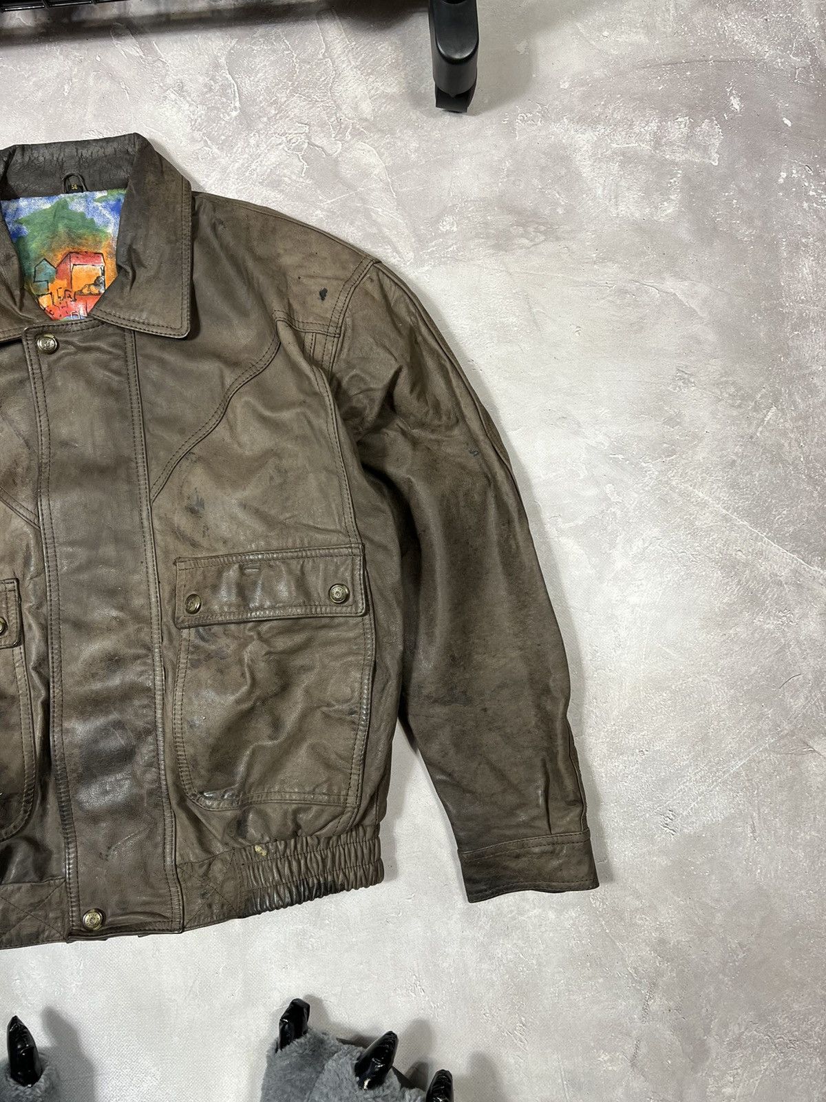 Other Vintage Avirex Style Y2k Leather Jacket Size US M / EU 48-50 / 2 - 4 Thumbnail