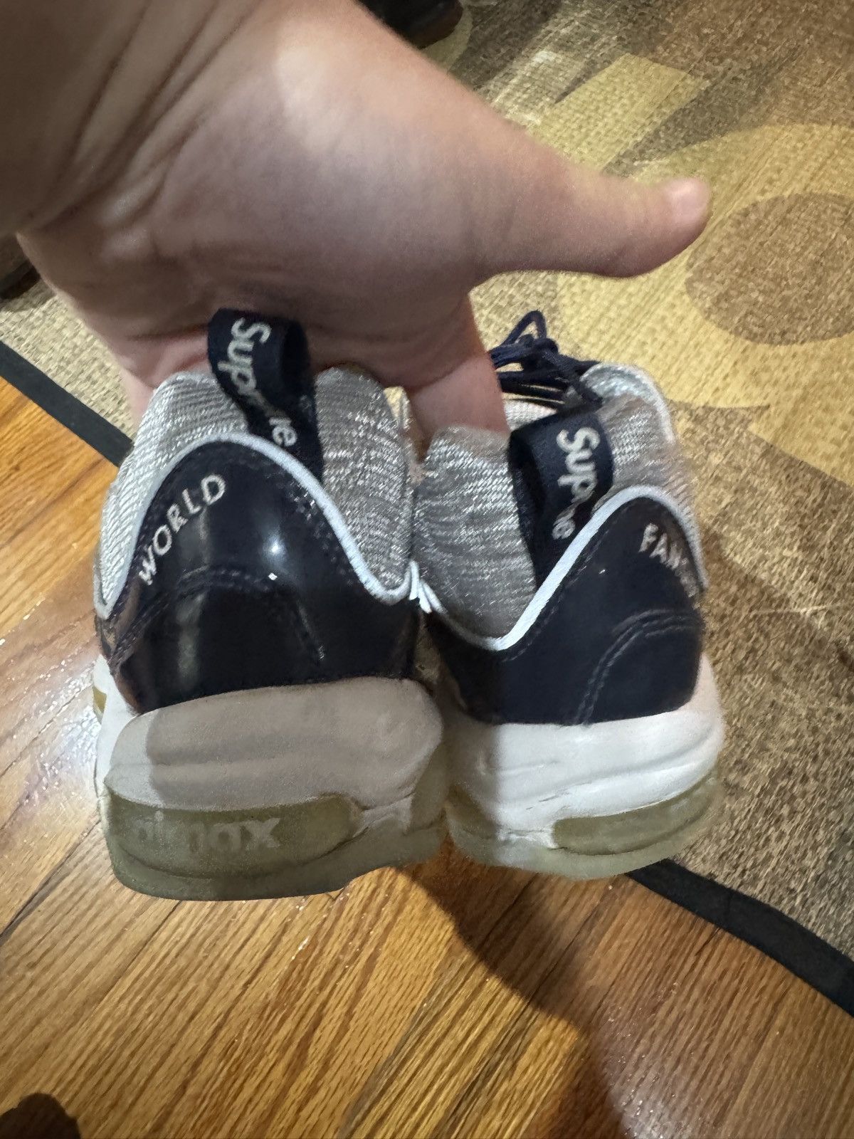 Nike × Supreme Supreme Nike Air Max 98 Navy Size US 8.5 / EU 41-42 - 2 Thumbnail