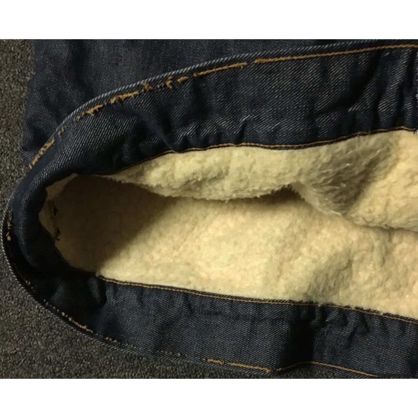 Sears VINTAGE Sears Roebucks Denim Jacket Lined Sherpa 46R USA Trucker Grunge Biker 70s 60s 80s 90s Rock Hip Hop Men's Jacket Blue Denim Roebucks 46R Mens Size US S / EU 44-46 / 1 - 4 Thumbnail