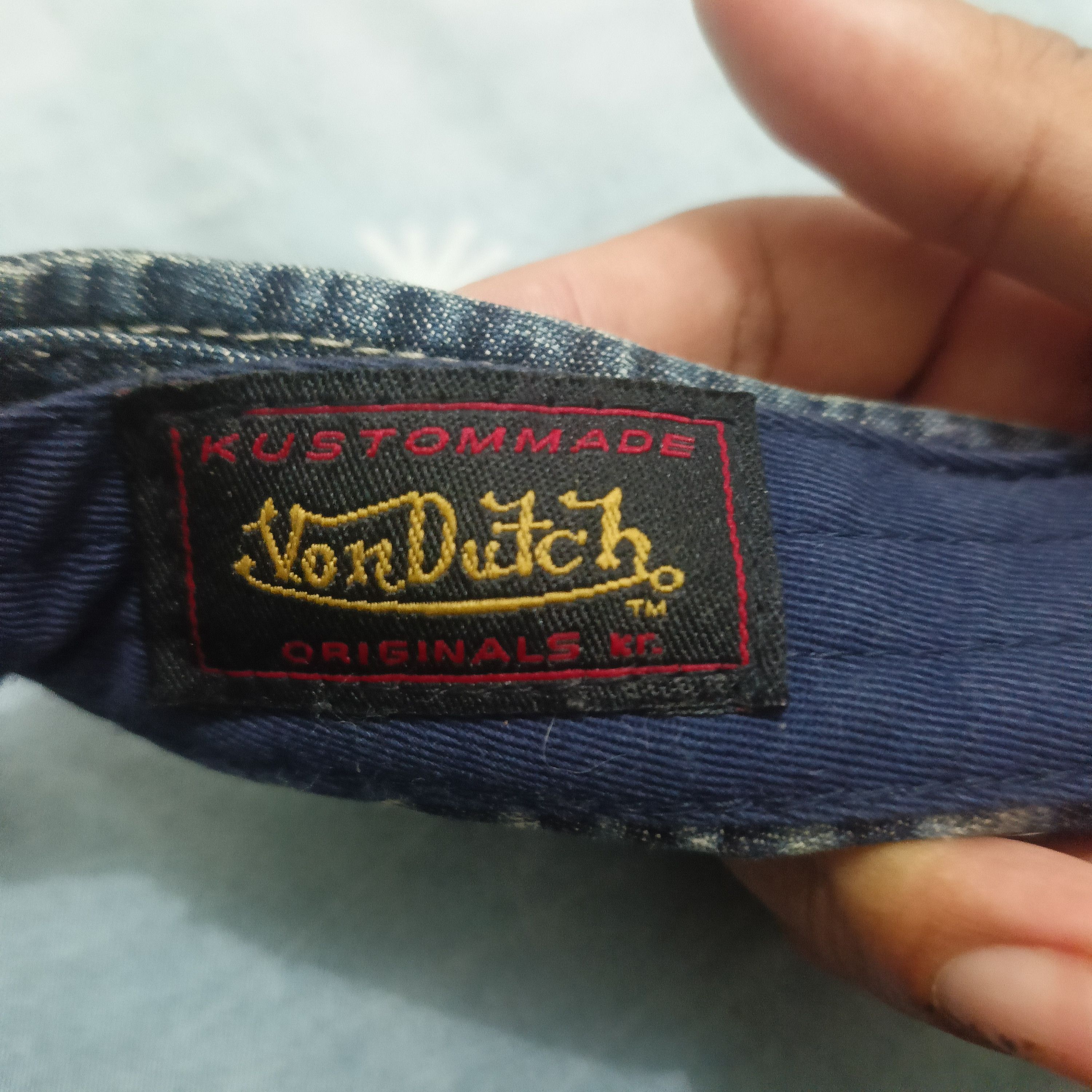 Japanese Brand × Von Dutch Rare Von dutch denim flared visor cap Size ONE SIZE - 7 Thumbnail