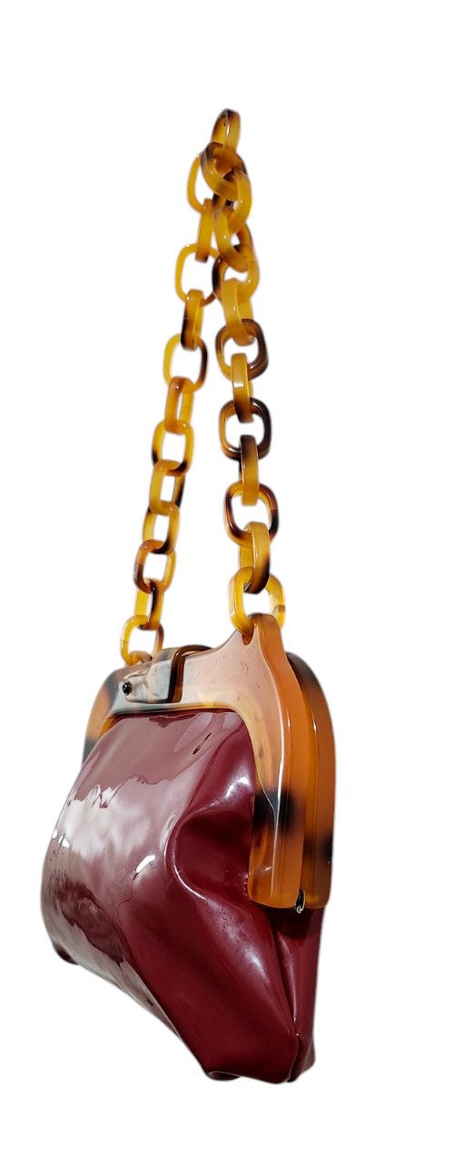 Free People FREE PEOPLE RED PATENT LEATHER BAG Size ONE SIZE - 3 Thumbnail