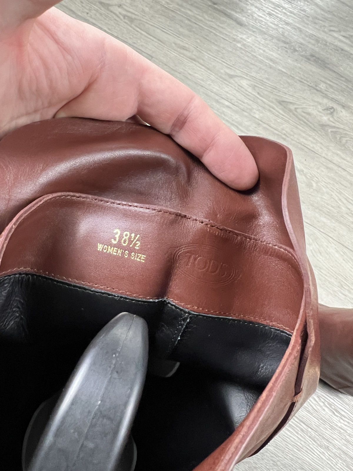 Tod's Leather boots Tod's Brown size 38,5 Size US 8.5 / IT 38.5 - 11 Thumbnail