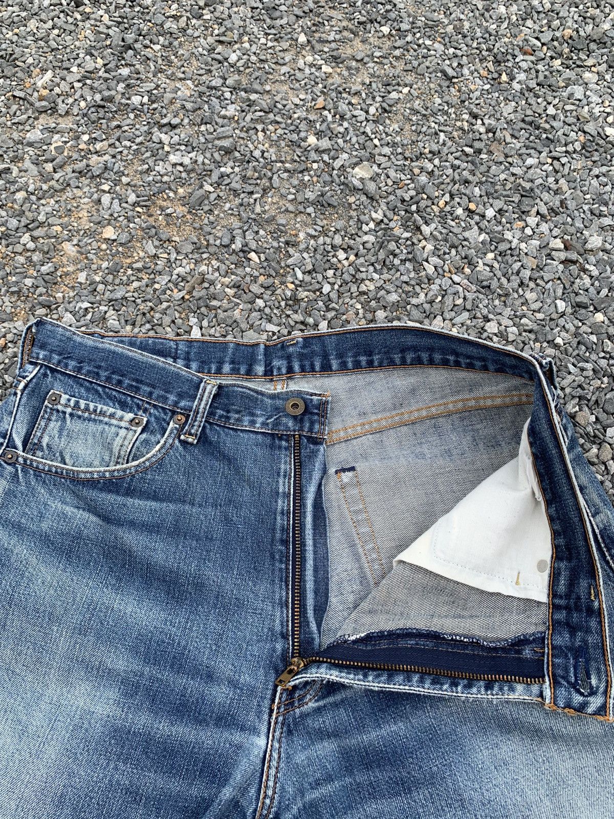 Kapital VINTAGE LEVI'S 503 SELVEDGE FADED LOOSE DSITRESSED DENIM Size US 36 / EU 52 - 14 Thumbnail