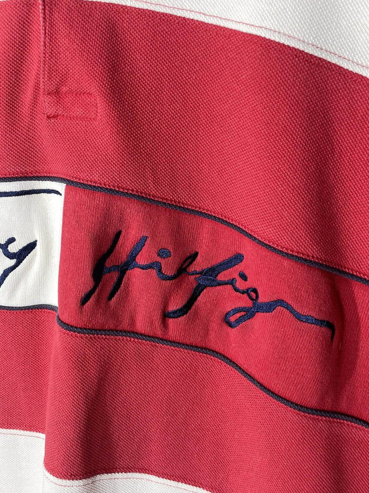 Tommy Hilfiger × Vintage Polo T-shirt Tommy Hilfiger Big Flag 90’s Vintage Size US XL / EU 56 / 4 - 7 Thumbnail
