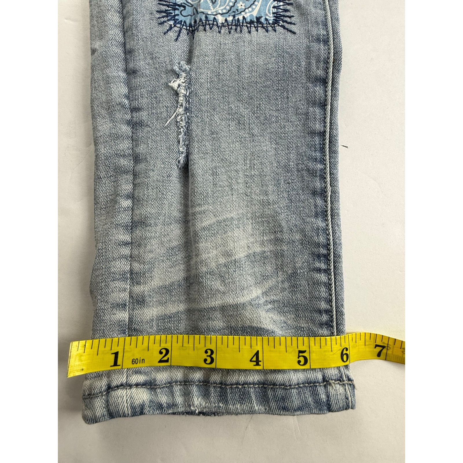 SERENEDE Serenede Patchwork Denim Jeans - 34x32 - Excellent! Size US 34 / EU 50 - 6 Thumbnail