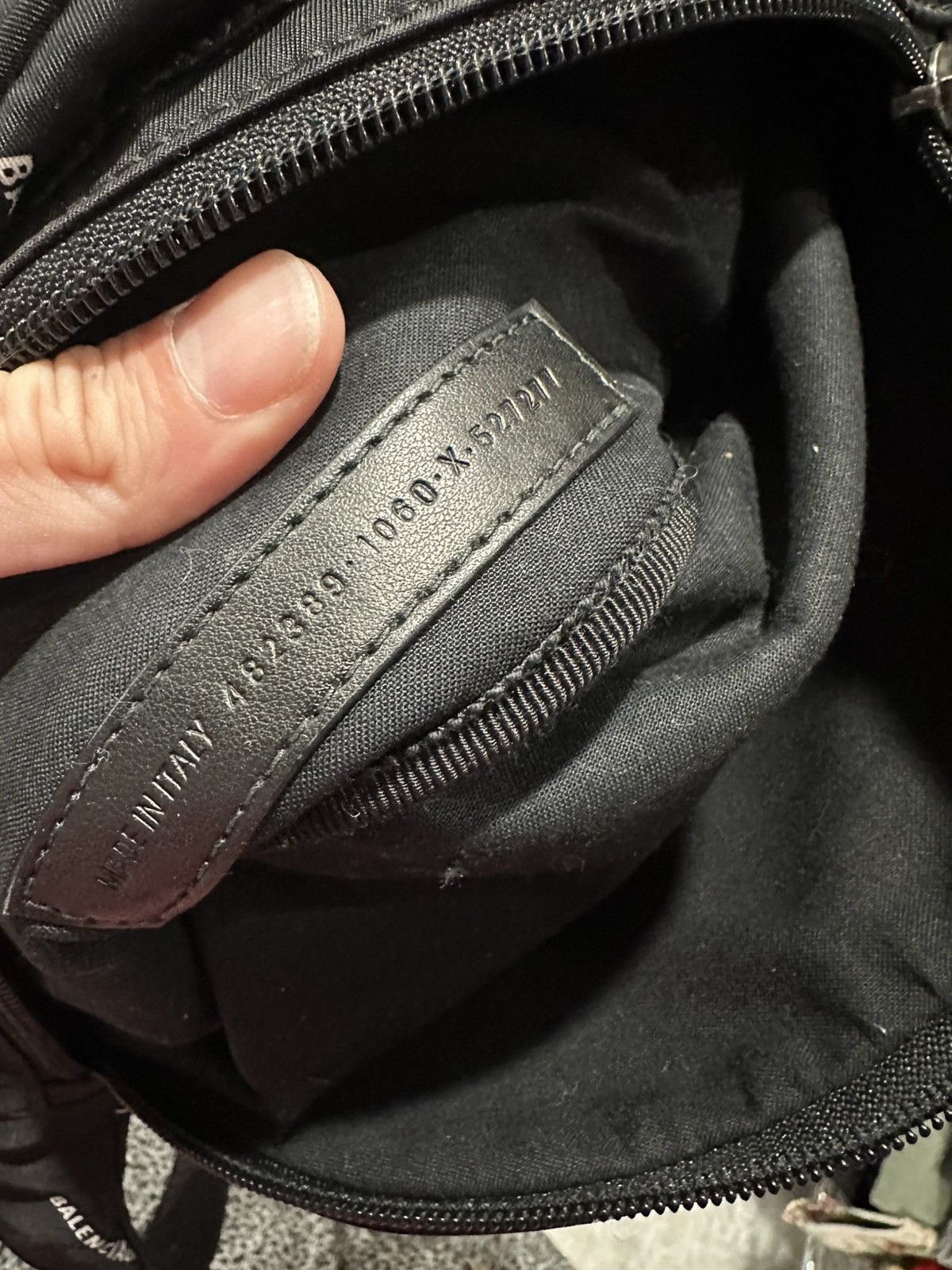 Balenciaga BALENCIAGA NYLON ALL OVER WHITE LOGO WAIST BAG Size ONE SIZE - 3 Thumbnail