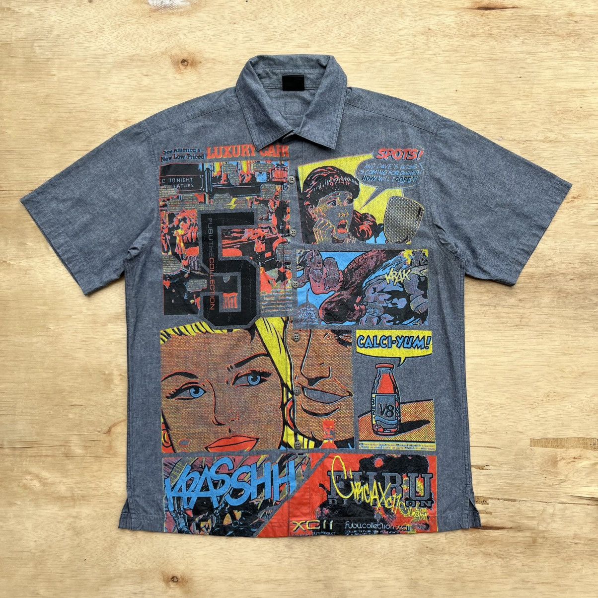 Fubu FUBU COLL COLCTION FULL PRINT BUTTON UP LIKE SKATE & HIP HOP Size US M / EU 48-50 / 2 - 1 Thumbnail