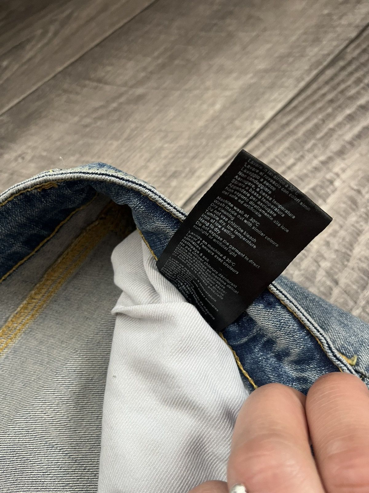 Represent Clo. Represent Biker Denim Sand Blue Pants Jeans Size US 32 / EU 48 - 18 Thumbnail