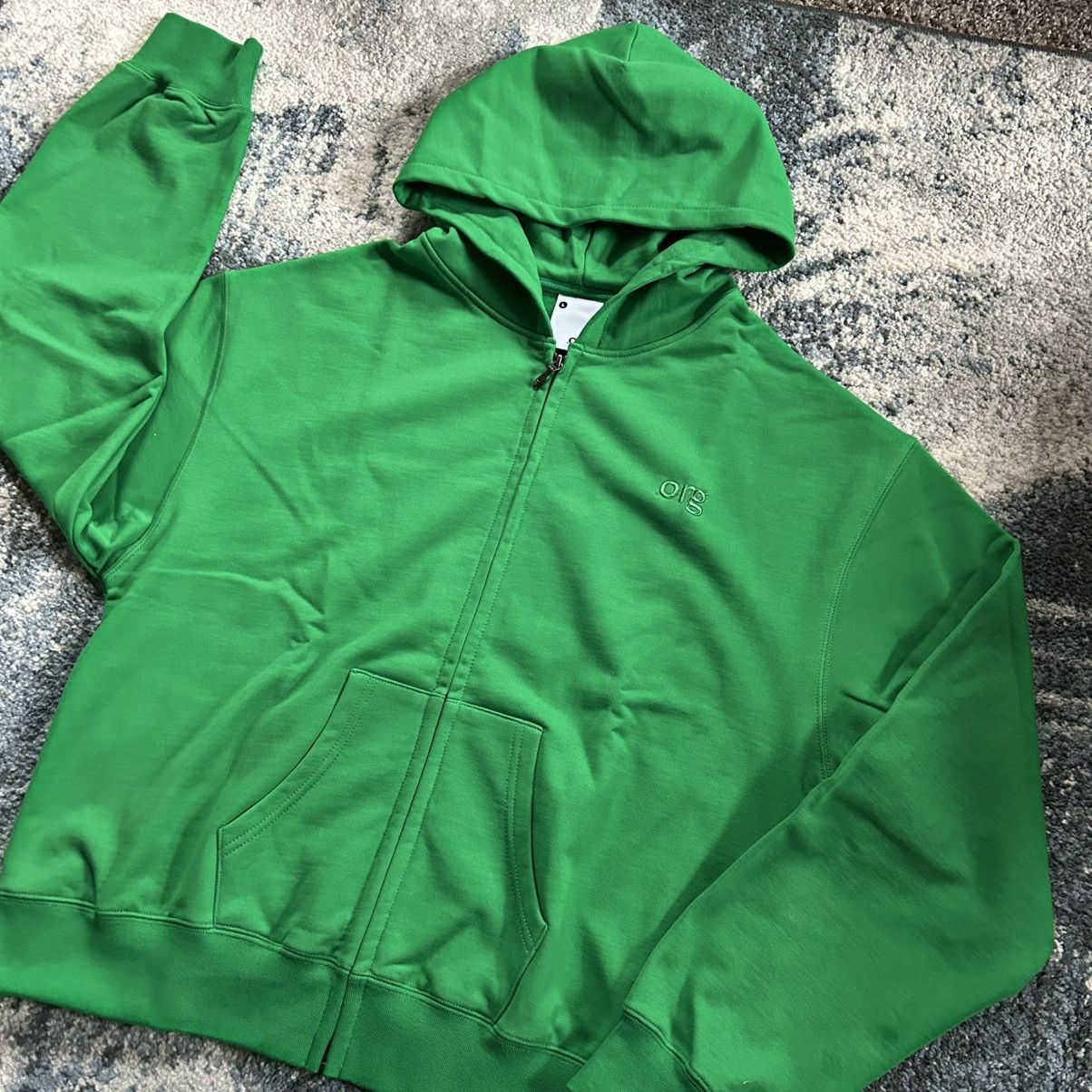 Bottega Veneta nul1.org (nu-14) slime green YKK full zip wide boxy cropped Size US L / EU 52-54 / 3 - 8 Thumbnail
