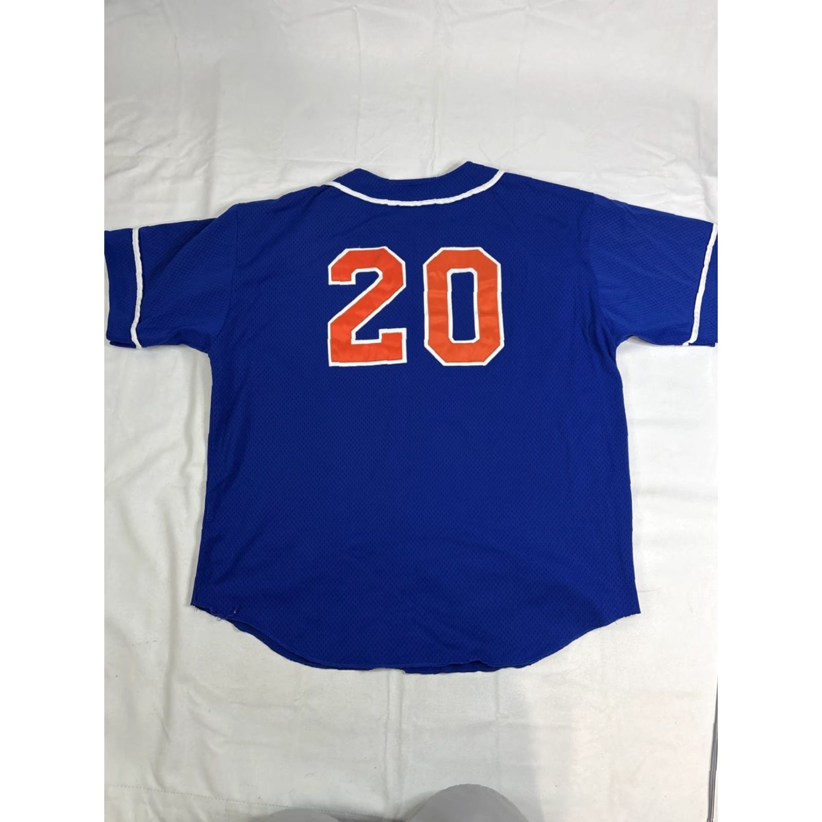 Vintage SM athletics High School Baseball Jersey Bobcats Button XL Blue Embroidered USA #20 Mens XL Size US XL / EU 56 / 4 - 6 Thumbnail
