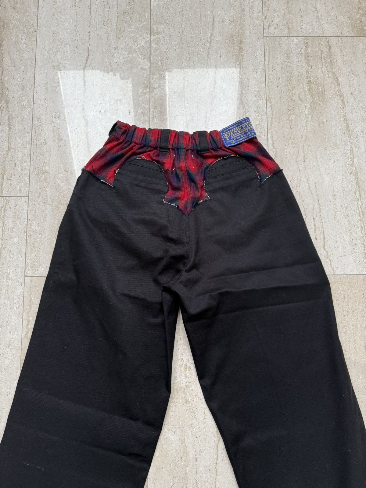 Maison Margiela Maison Margiela x Pendleton wide leg pants | Grailed
