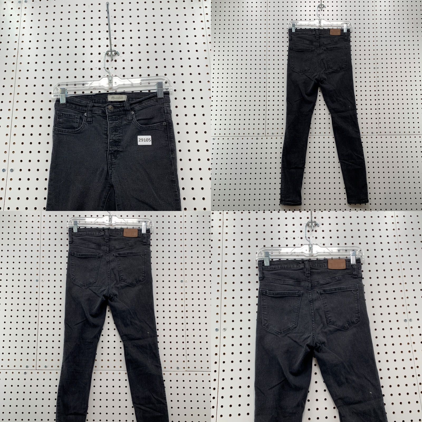 Madewell Madewell Mid Rise Skinny Jeans Womens Size 26 Black 26x27 Slim Denim Jeans Womens Size 26" / US 2 / IT 38 - 8 Thumbnail