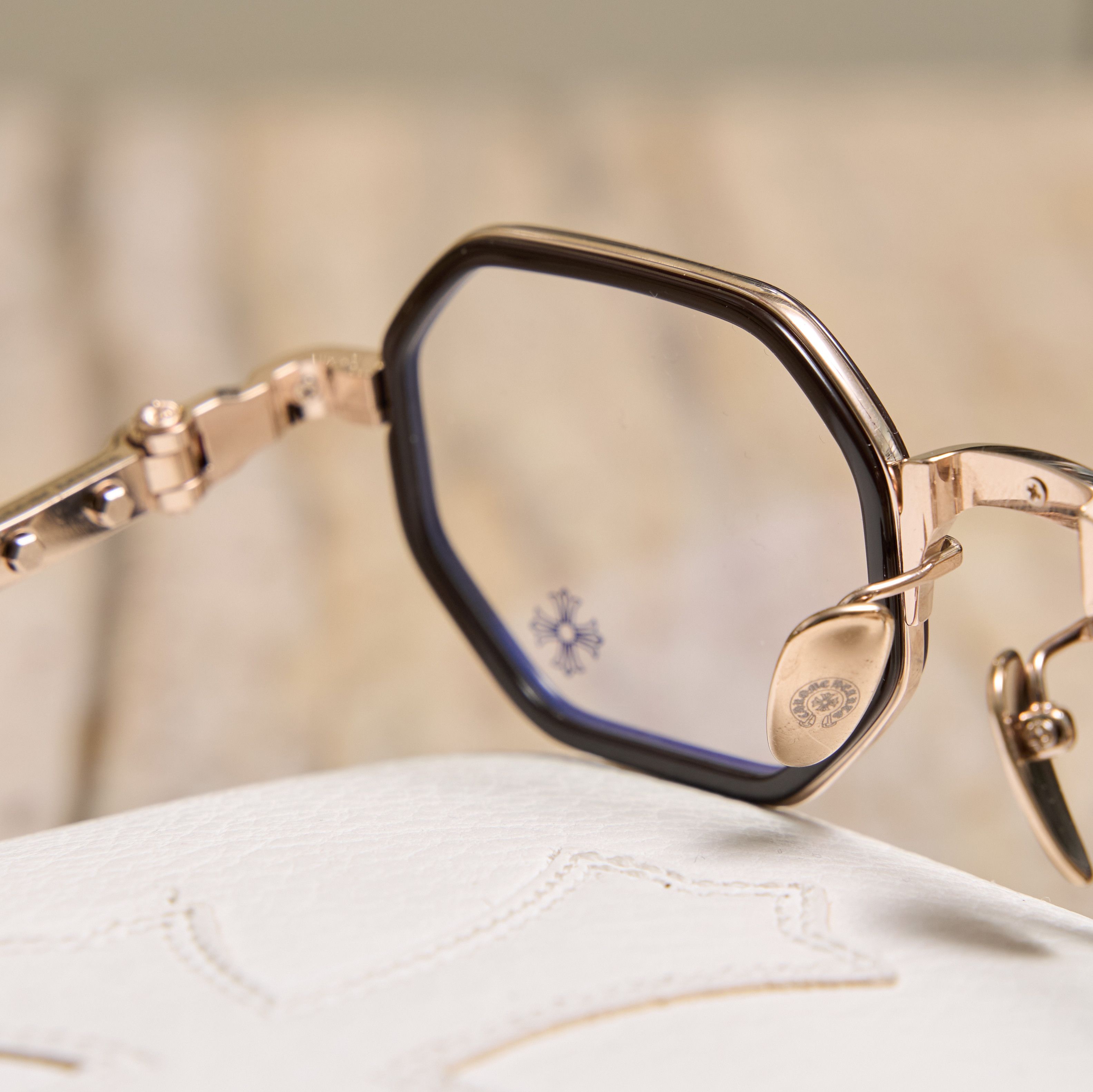 Chrome Hearts CHROME HEARTS TATTERS Classic Brown/Gold Plated Size ONE SIZE - 5 Thumbnail