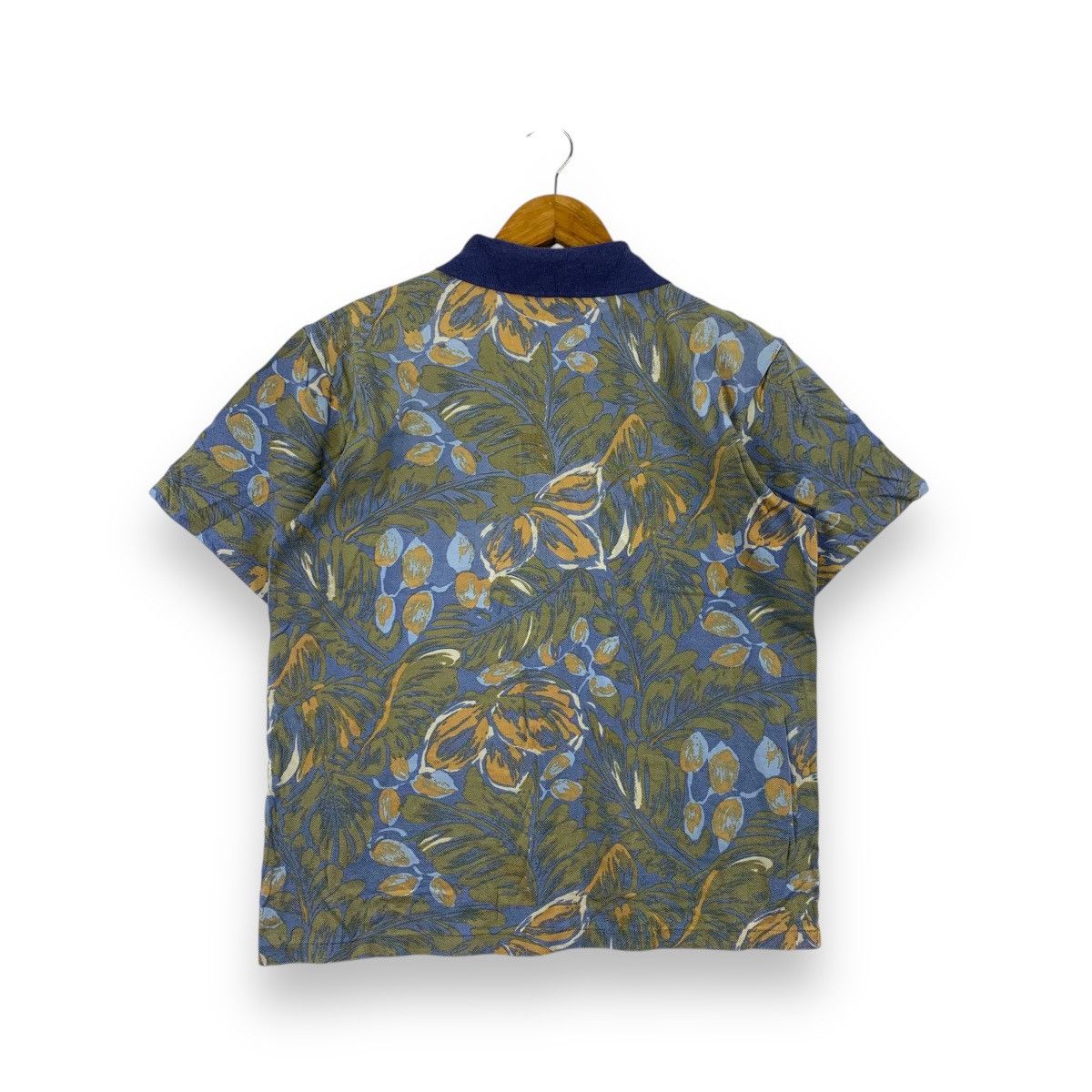 Allegri Vintage ALLEGRI ITALY FLORAL Over Print Painting Polo Tee Size L / US 10 / IT 46 - 3 Thumbnail