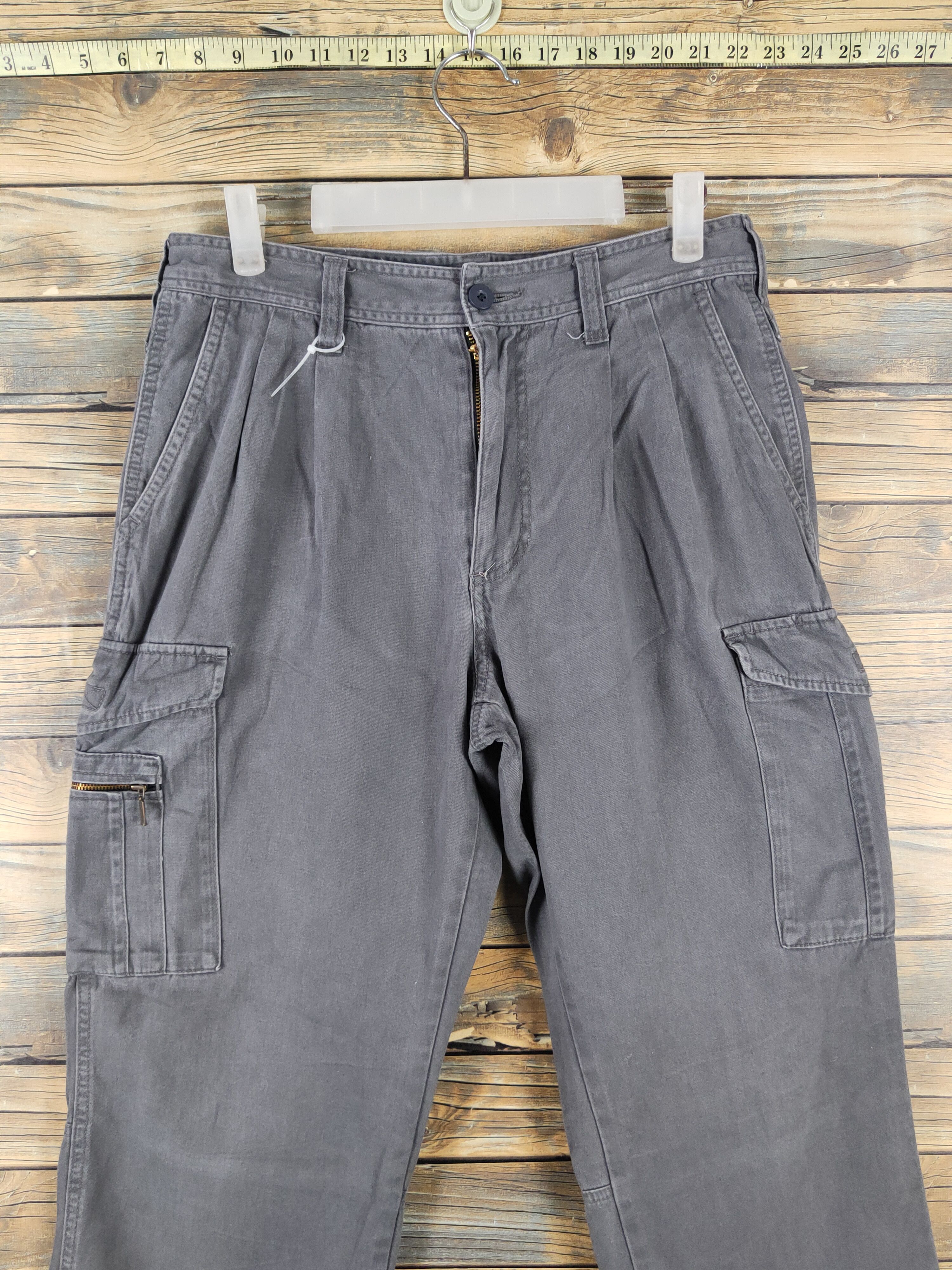 Japanese Brand N evolution Gray Multipocket Tactical Cargo Pants #W1901 Size US 30 / EU 46 - 2 Thumbnail