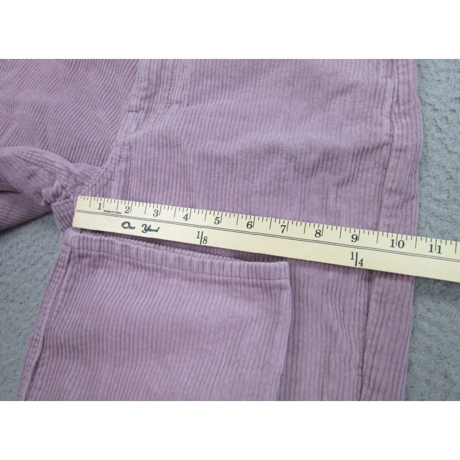 Empyre VINTAGE Empyre Pants Womens 2 Corduroy High Rise Relaxed Straight Purple Y2K 2000s Khakis Pockets Size 26" / US 2 / IT 38 - 7 Thumbnail
