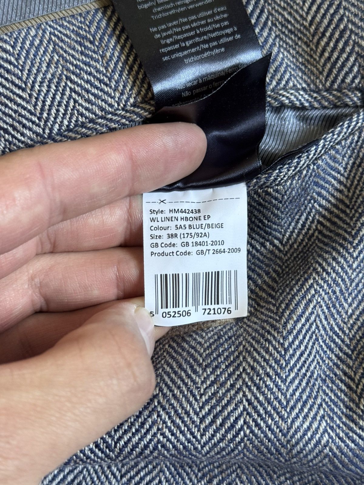 Hackett Mens Hackett London Wool Linen 2 Piece Blazer Size 48R Coat Size 48R - 10 Thumbnail